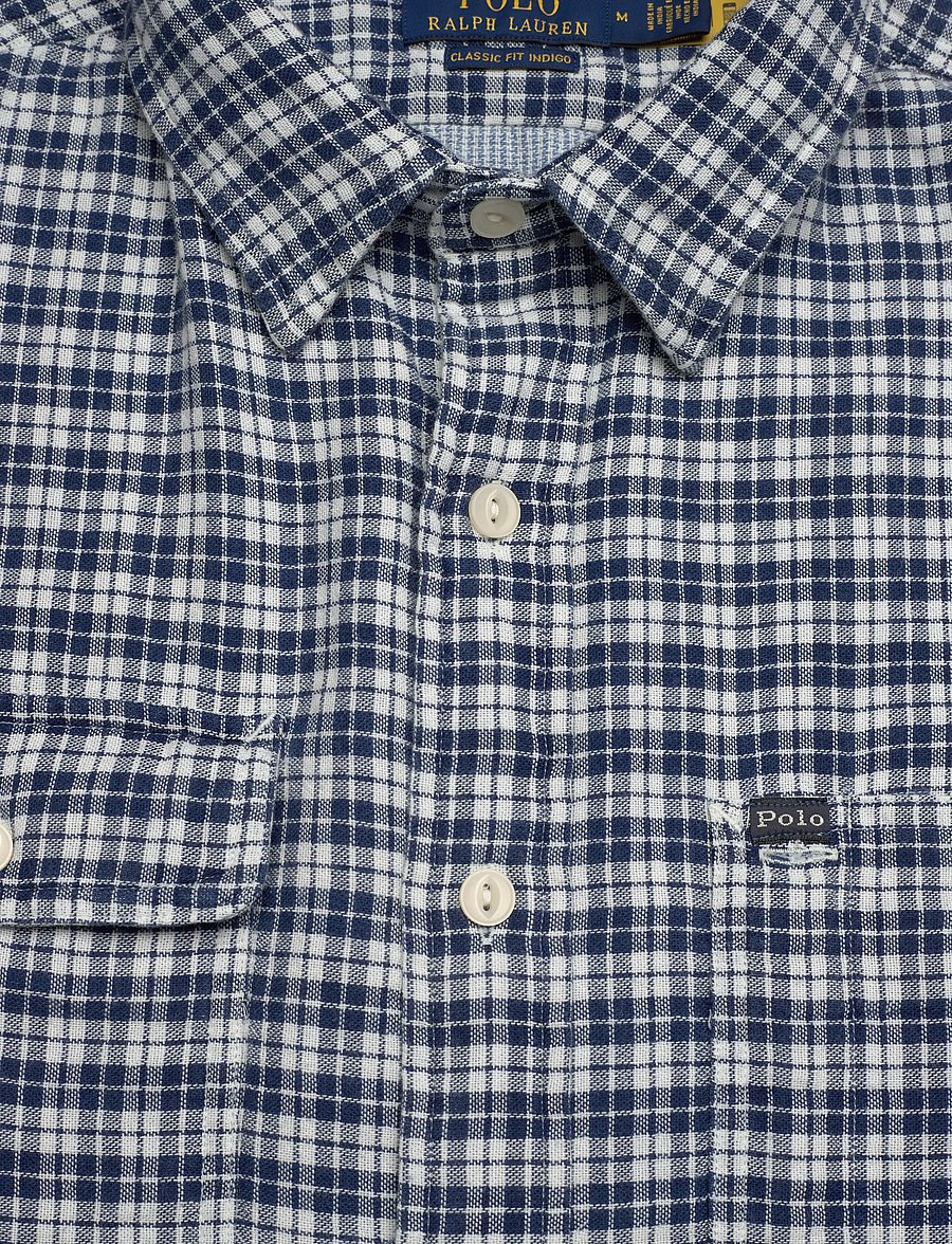 Polo Ralph Lauren - Classic Fit Double-Faced Oxford Shirt - ruudulised särgid - 7206 dark indigo - 2