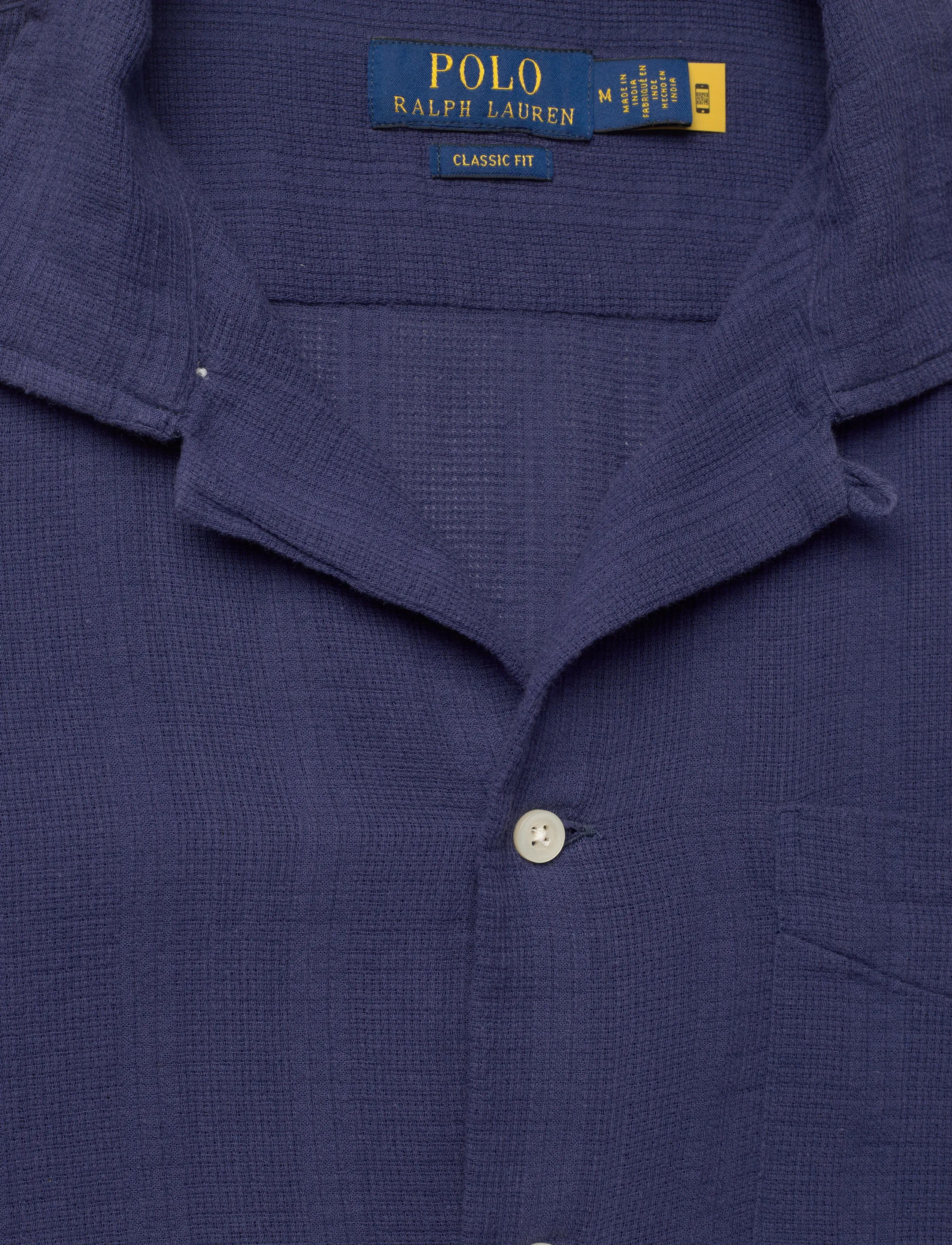 Polo Ralph Lauren - Classic Fit Basket-Weave Camp Shirt - short-sleeved shirts - 6761b freshwater - 2