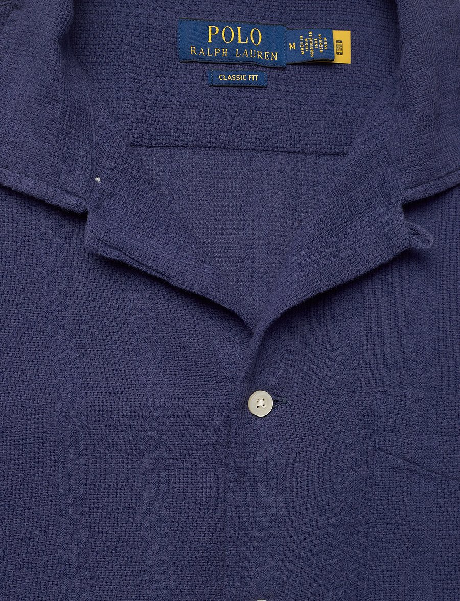 Polo Ralph Lauren - Classic Fit Basket-Weave Camp Shirt - short-sleeved shirts - 6761b freshwater - 2