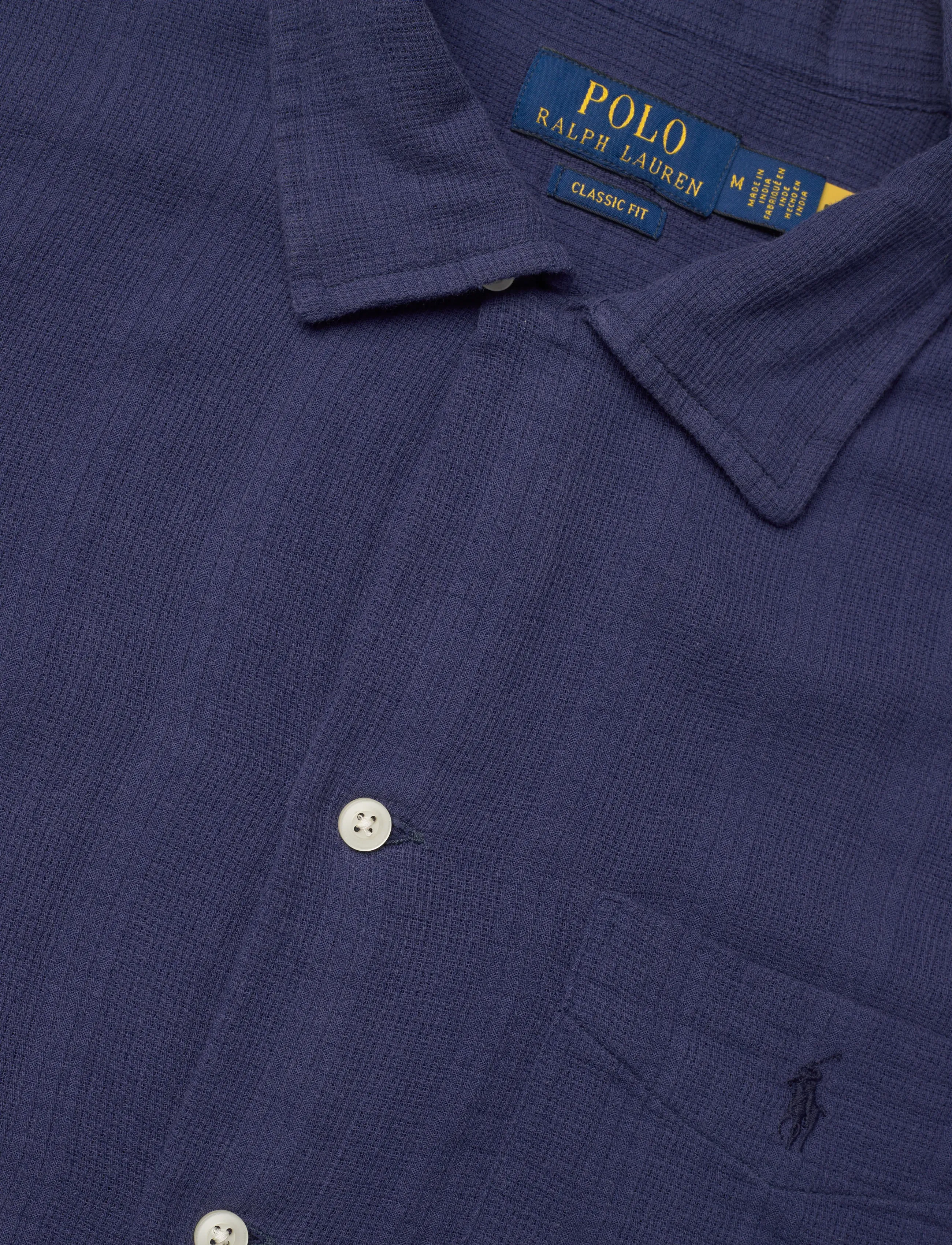 Polo Ralph Lauren - Classic Fit Basket-Weave Camp Shirt - short-sleeved shirts - 6761b freshwater - 3