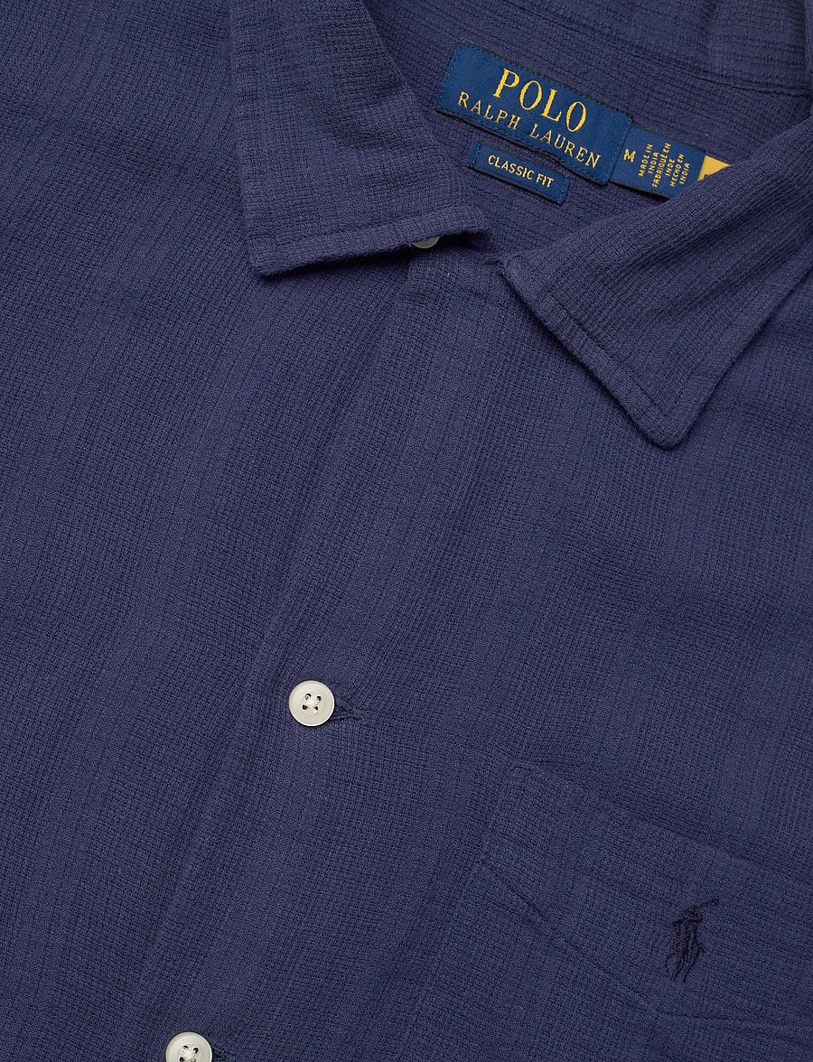 Polo Ralph Lauren - Classic Fit Basket-Weave Camp Shirt - short-sleeved shirts - 6761b freshwater - 3