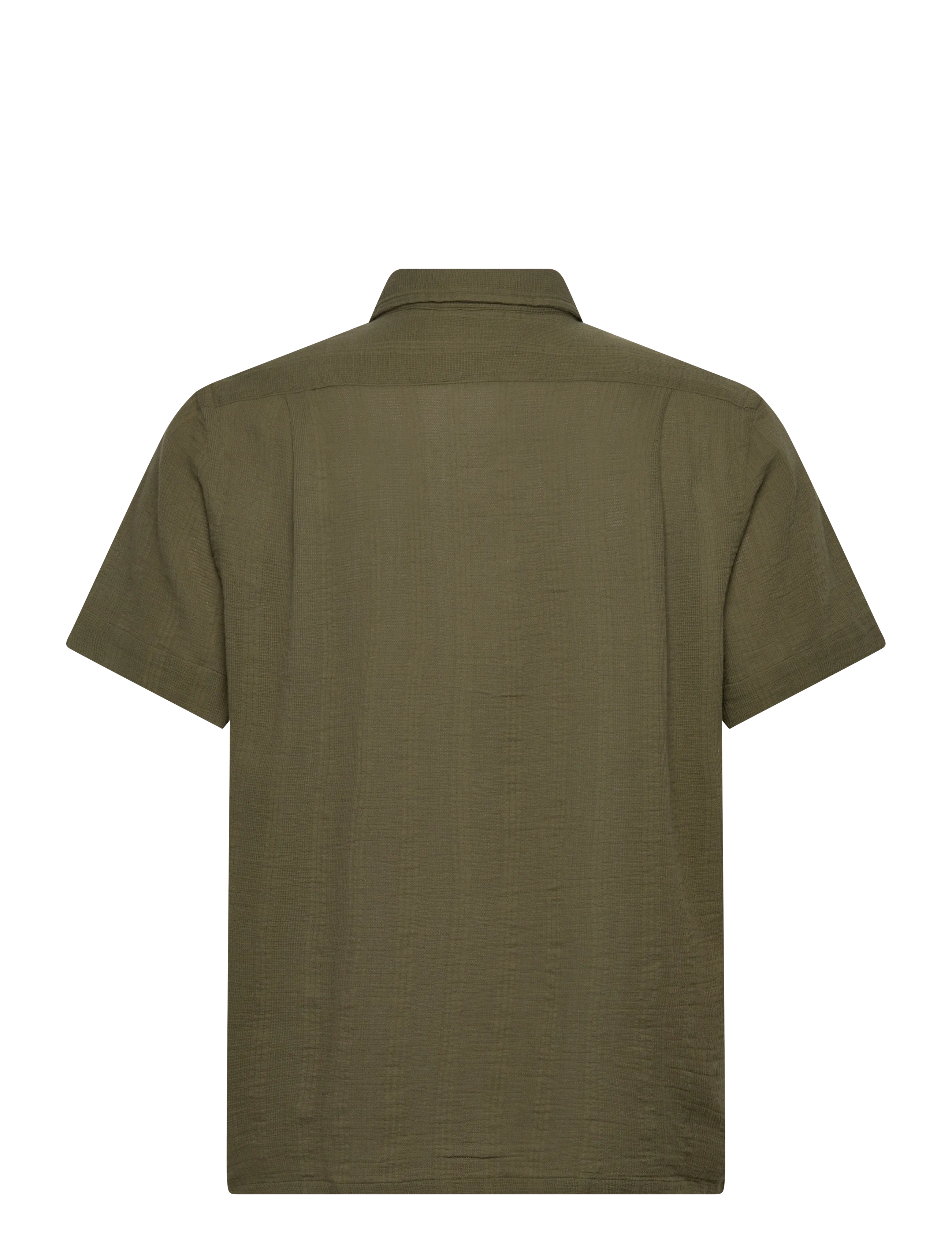 Polo Ralph Lauren - Classic Fit Basket-Weave Camp Shirt - kortærmede skjorter - 6761c new olive - 1