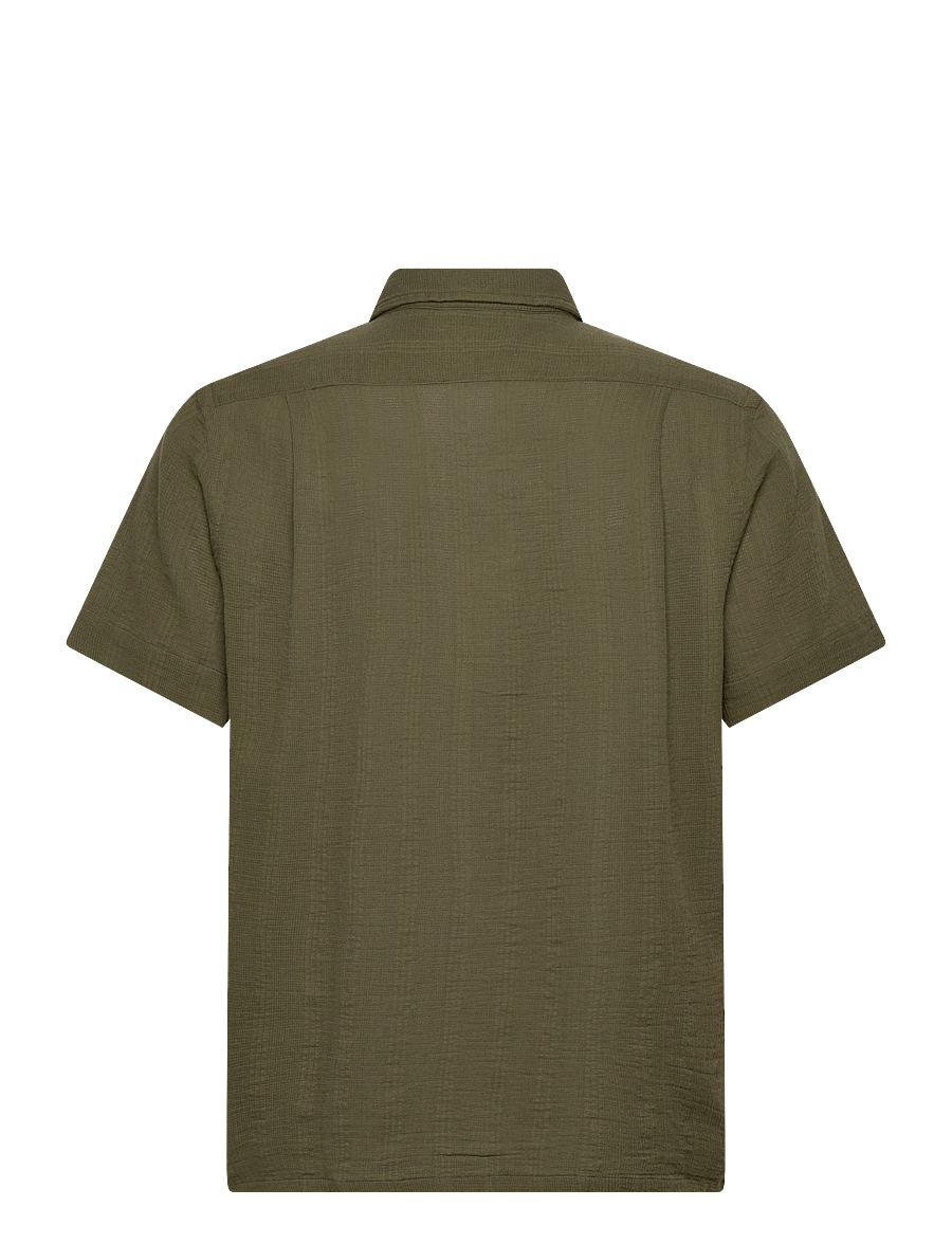 Polo Ralph Lauren - Classic Fit Basket-Weave Camp Shirt - kurzarmhemden - 6761c new olive - 1