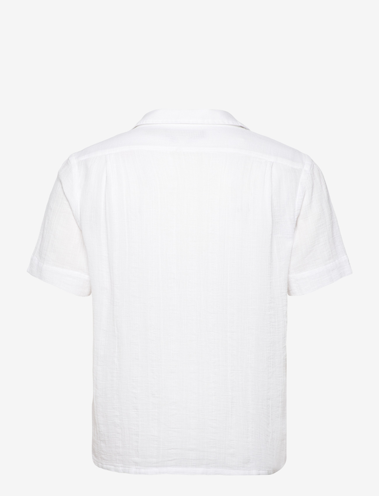Polo Ralph Lauren - Classic Fit Basket-Weave Camp Shirt - kortärmade skjortor - 6761 white - 1