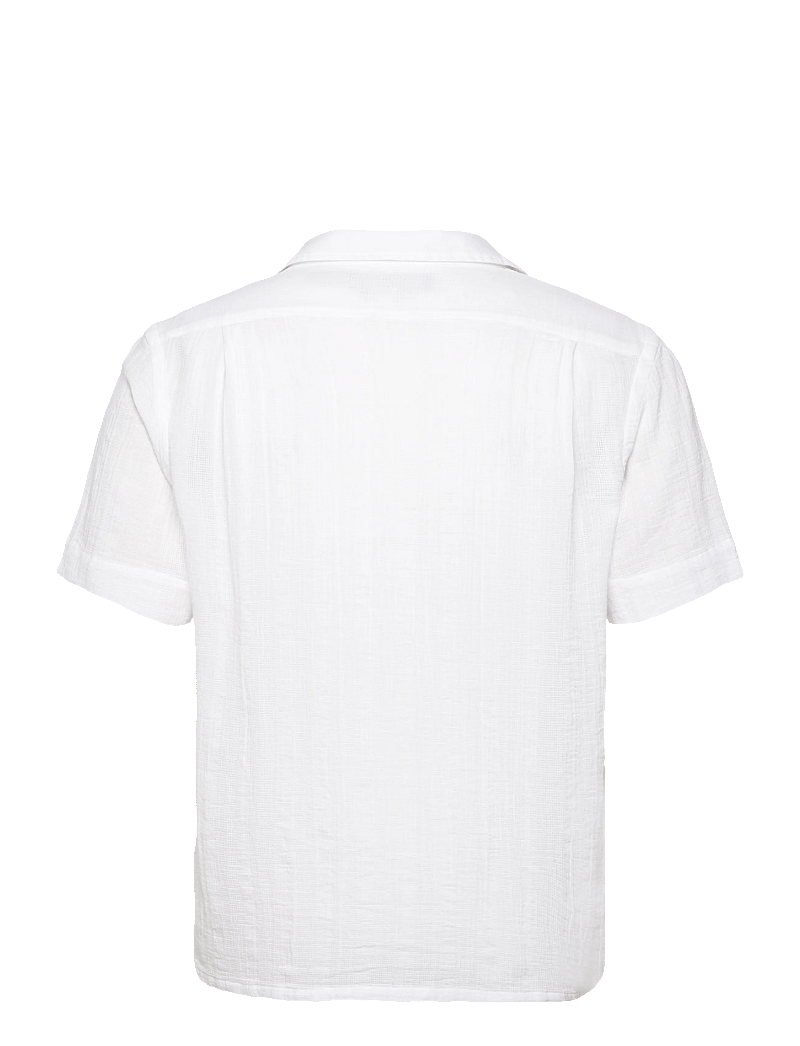 Polo Ralph Lauren - Classic Fit Basket-Weave Camp Shirt - kortärmade skjortor - 6761 white - 1