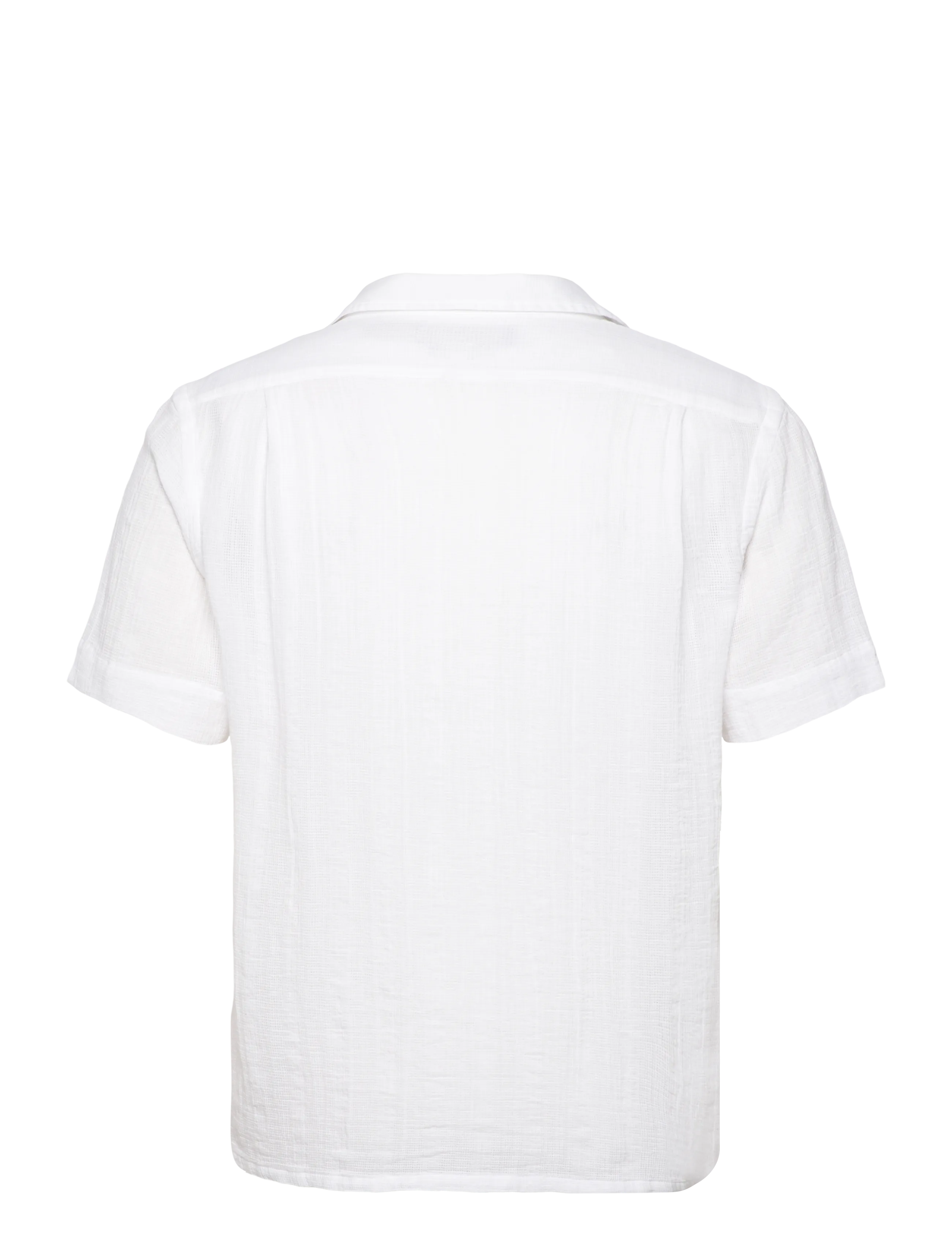 Polo Ralph Lauren - Classic Fit Basket-Weave Camp Shirt - kortærmede skjorter - 6761 white - 1