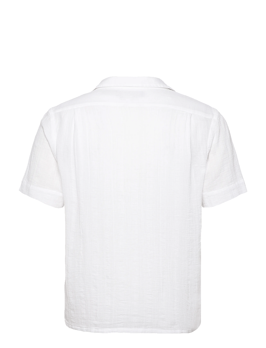 Polo Ralph Lauren - Classic Fit Basket-Weave Camp Shirt - short-sleeved shirts - 6761 white - 1
