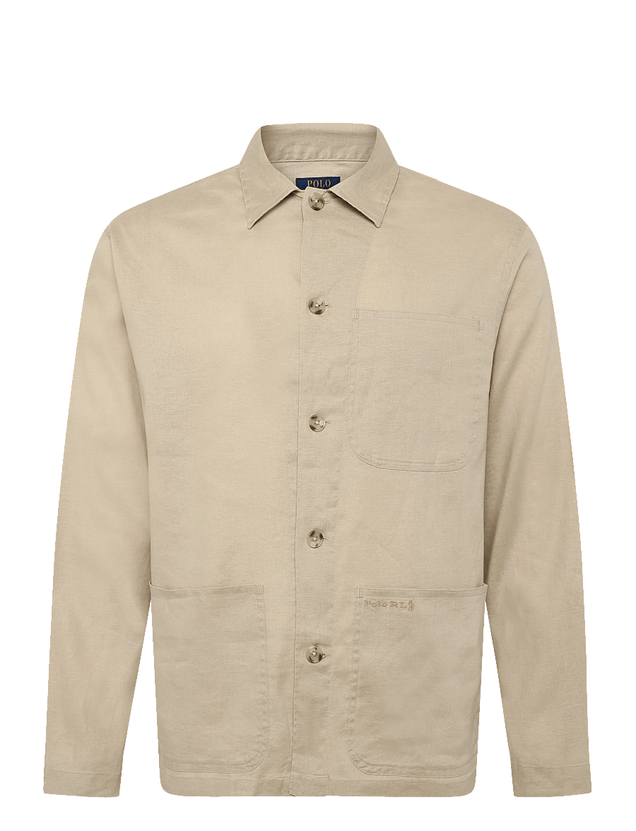 Polo Ralph Lauren - STRETCH LINEN-WVN-SHIRT - linneskjortor - coastal beige - 0