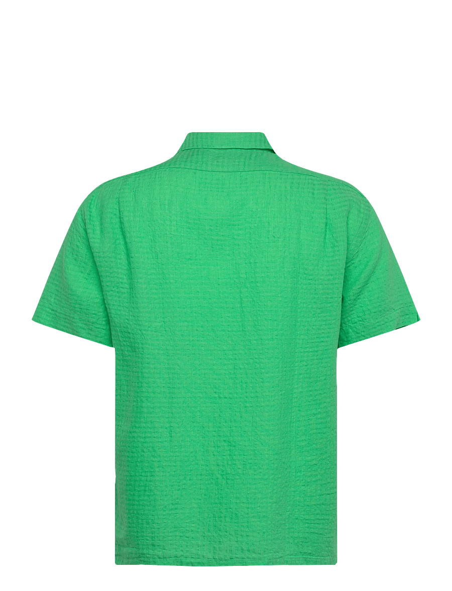 Polo Ralph Lauren - Classic Fit Linen-Blend Seersucker Shirt - hørskjorter - plato green - 1