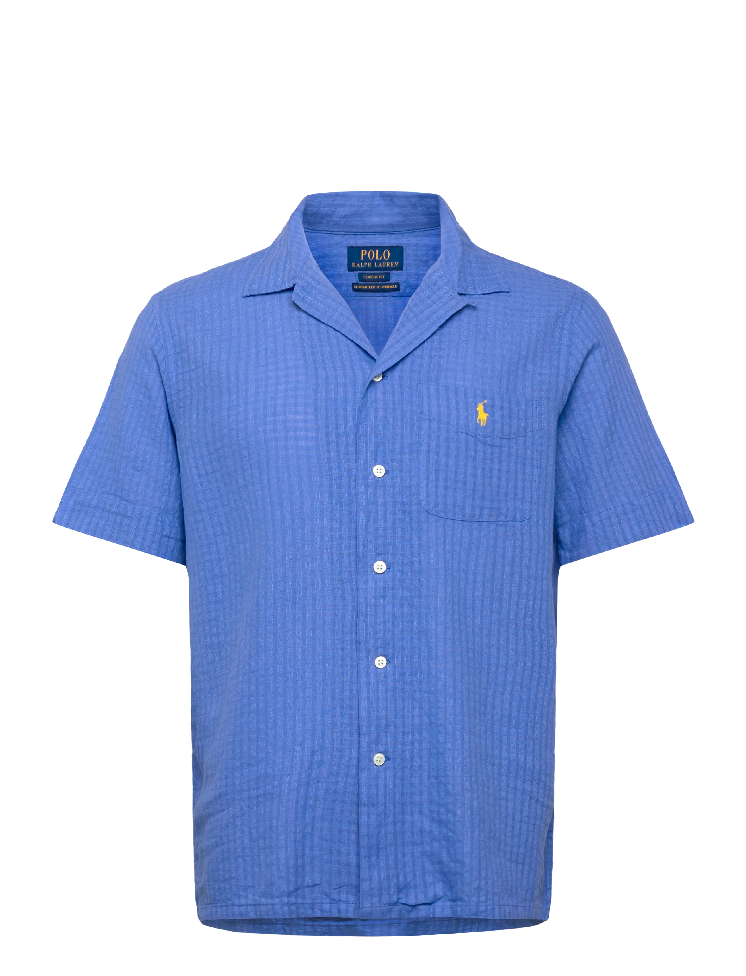 Polo Ralph Lauren Classic Fit Linen-Blend Seersucker Shirt - 4 for 3 - SCOTTSDALE BLUE / blue