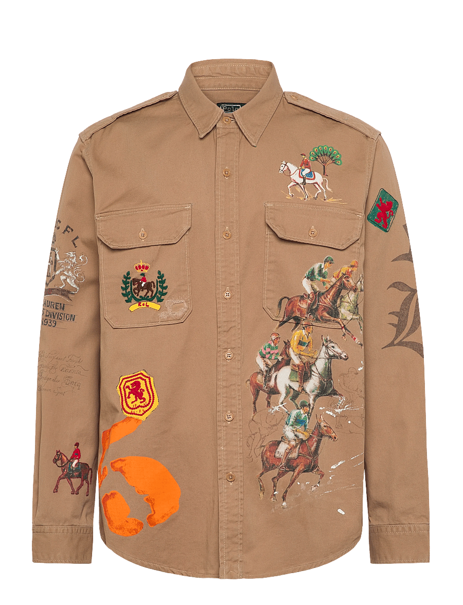 Polo Ralph Lauren - Classic Fit Equestrian Twill Workshirt - basic skjorter - 7219 desert khaki - 0