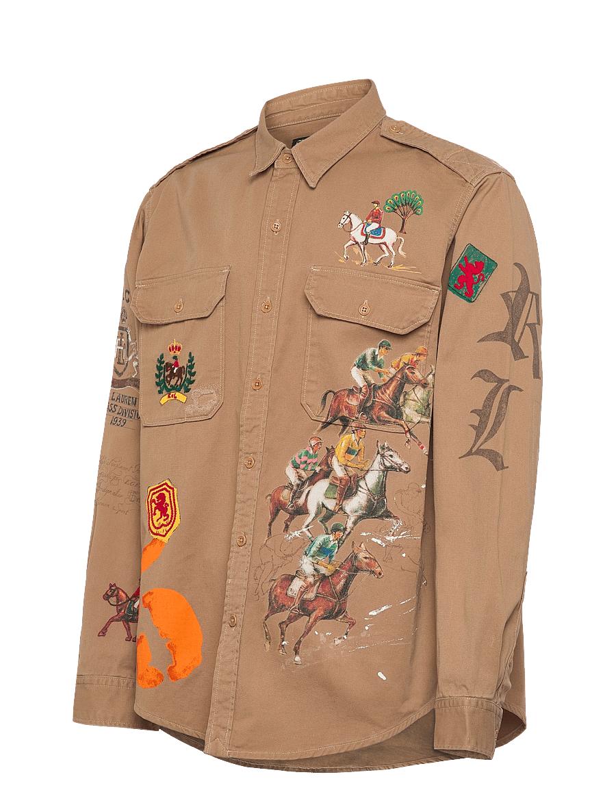 Polo Ralph Lauren - Classic Fit Equestrian Twill Workshirt - basic skjorter - 7219 desert khaki - 2