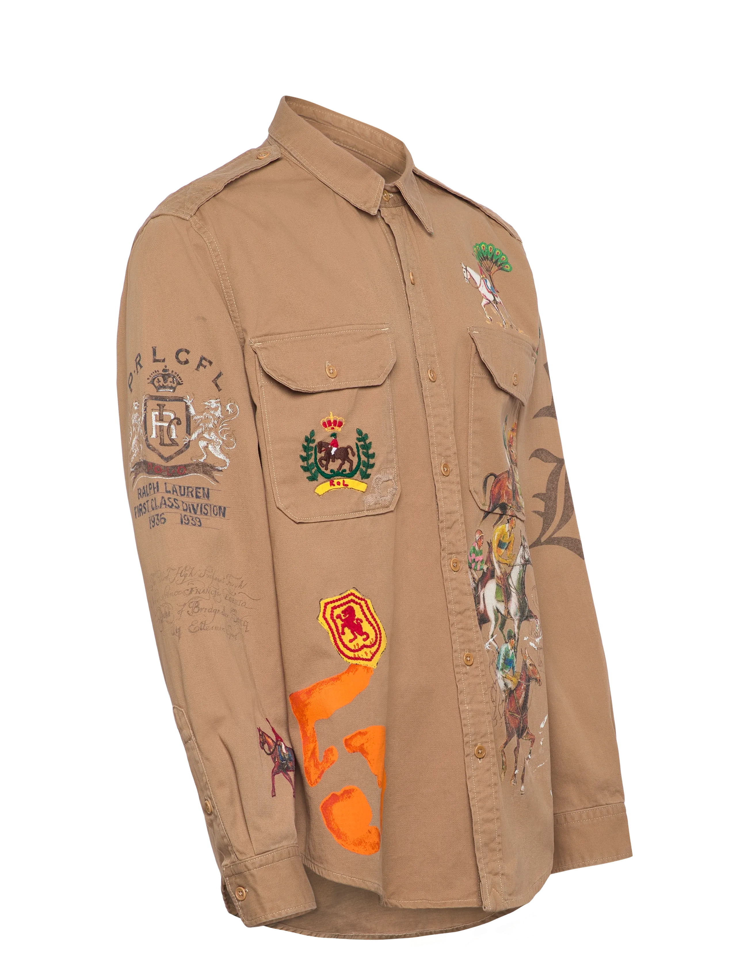 Polo Ralph Lauren - Classic Fit Equestrian Twill Workshirt - basic skjorter - 7219 desert khaki - 3