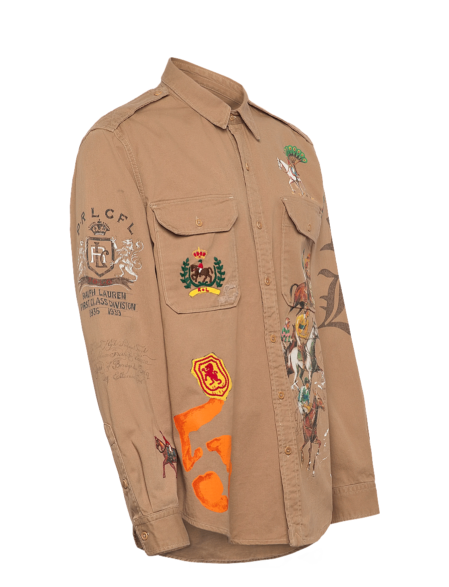 Polo Ralph Lauren - Classic Fit Equestrian Twill Workshirt - basic skjorter - 7219 desert khaki - 3