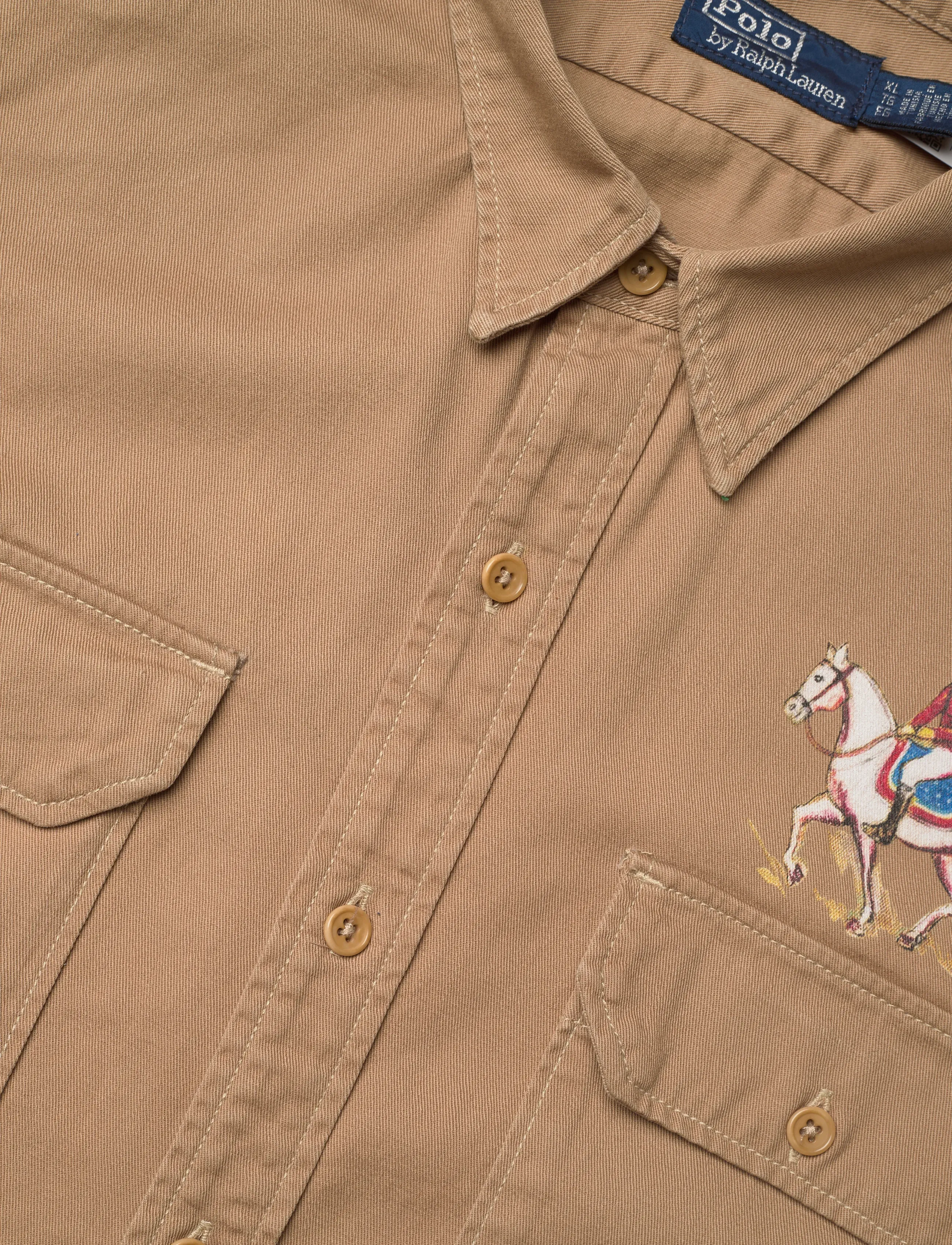 Polo Ralph Lauren - Classic Fit Equestrian Twill Workshirt - basic skjorter - 7219 desert khaki - 5