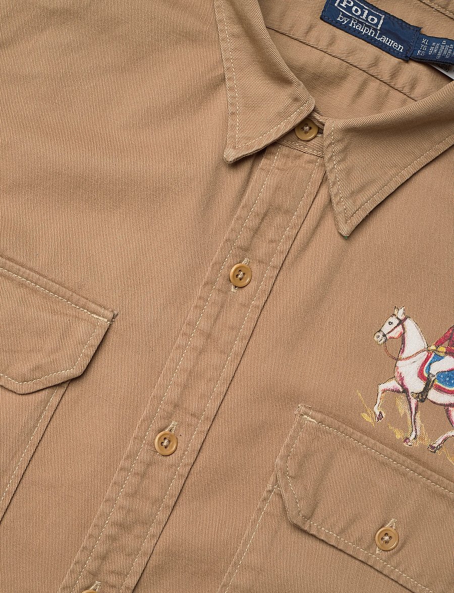 Polo Ralph Lauren - Classic Fit Equestrian Twill Workshirt - basic skjorter - 7219 desert khaki - 5