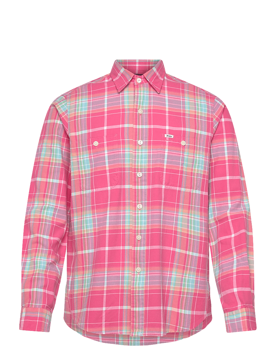 Polo Ralph Lauren - Classic Fit Plaid Chino Workshirt - karierte hemden - 7212 pink turquoi - 1