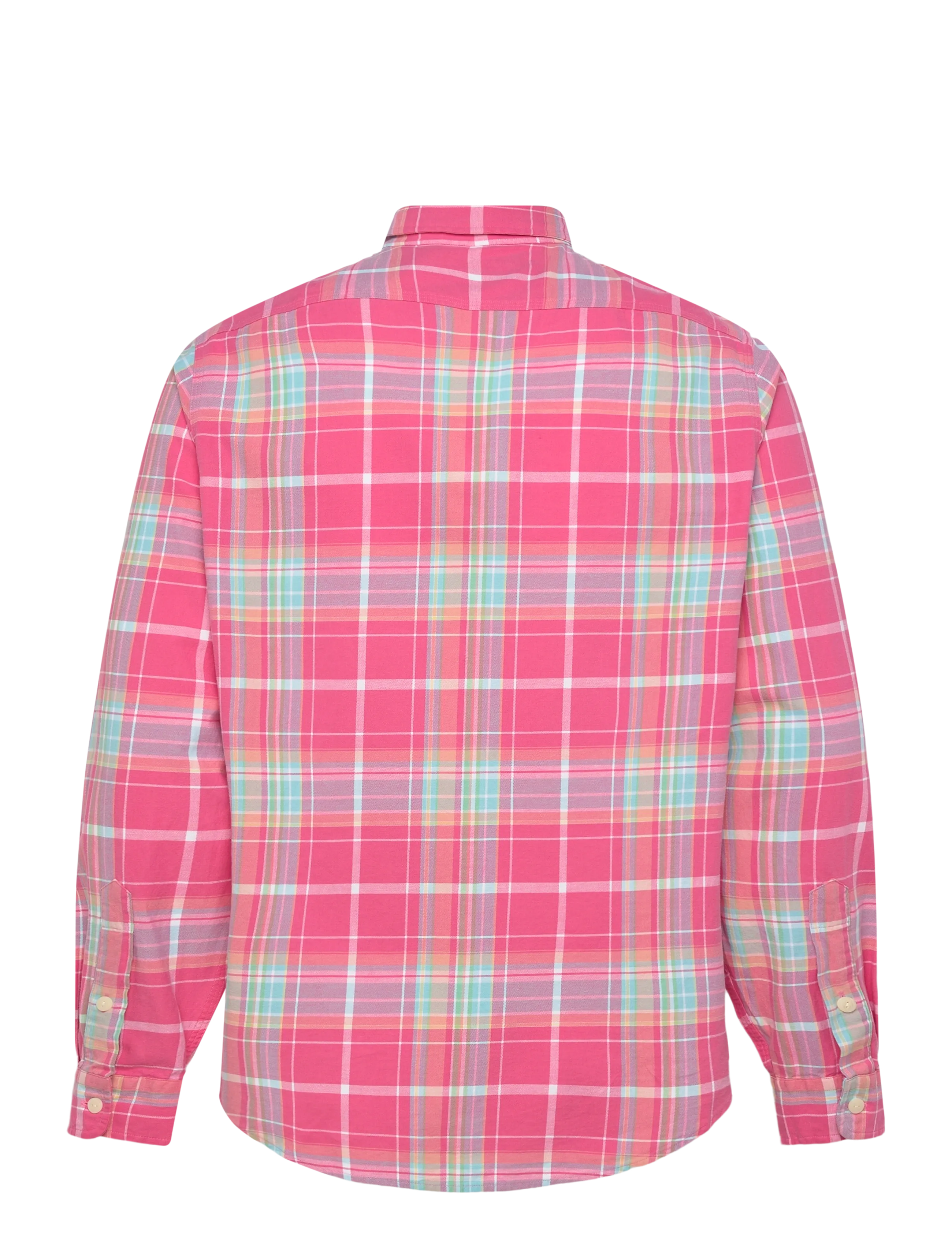 Polo Ralph Lauren - Classic Fit Plaid Chino Workshirt - rutiga skjortor - 7212 pink turquoi - 2