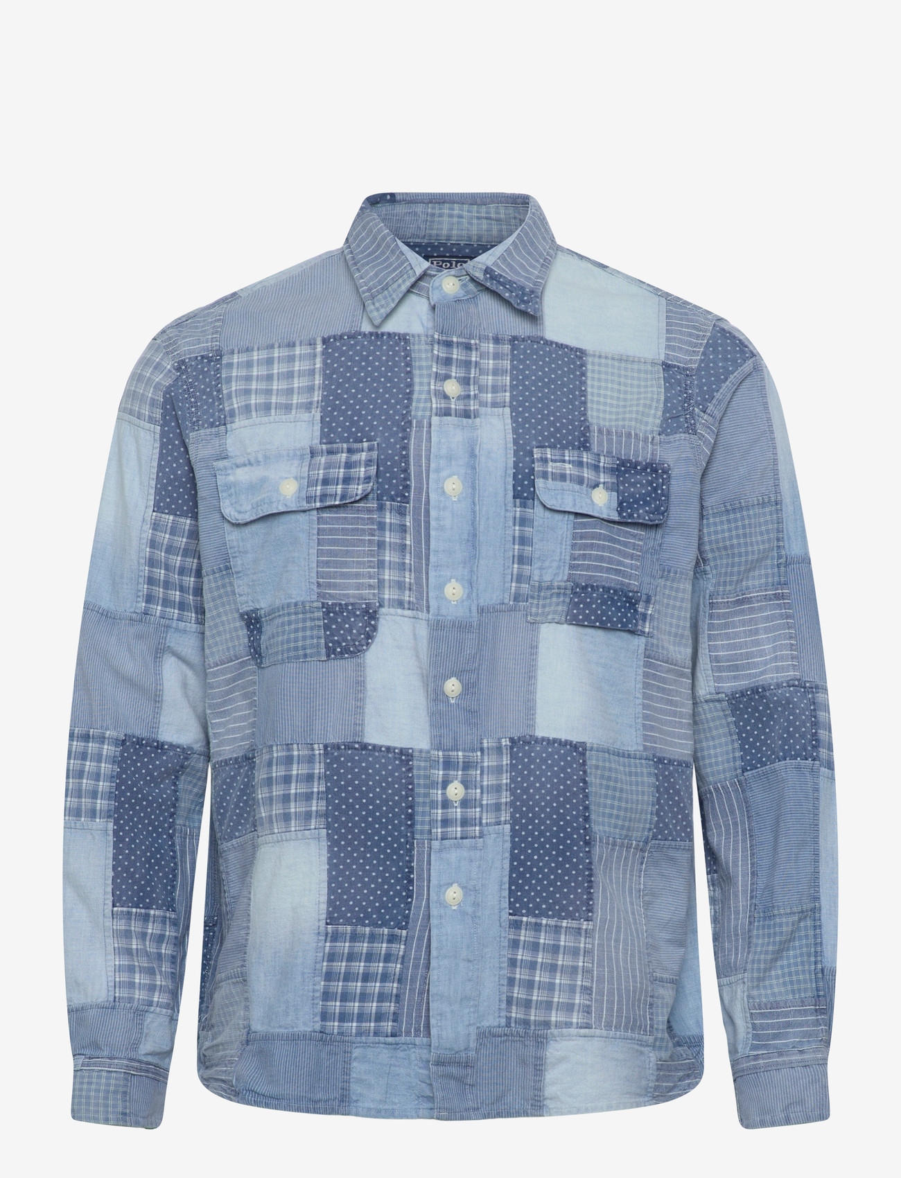 Polo Ralph Lauren - INDIGO PATCHWORK-WVN-SHIRT - basic skjorter - 7151 indigo patch - 1