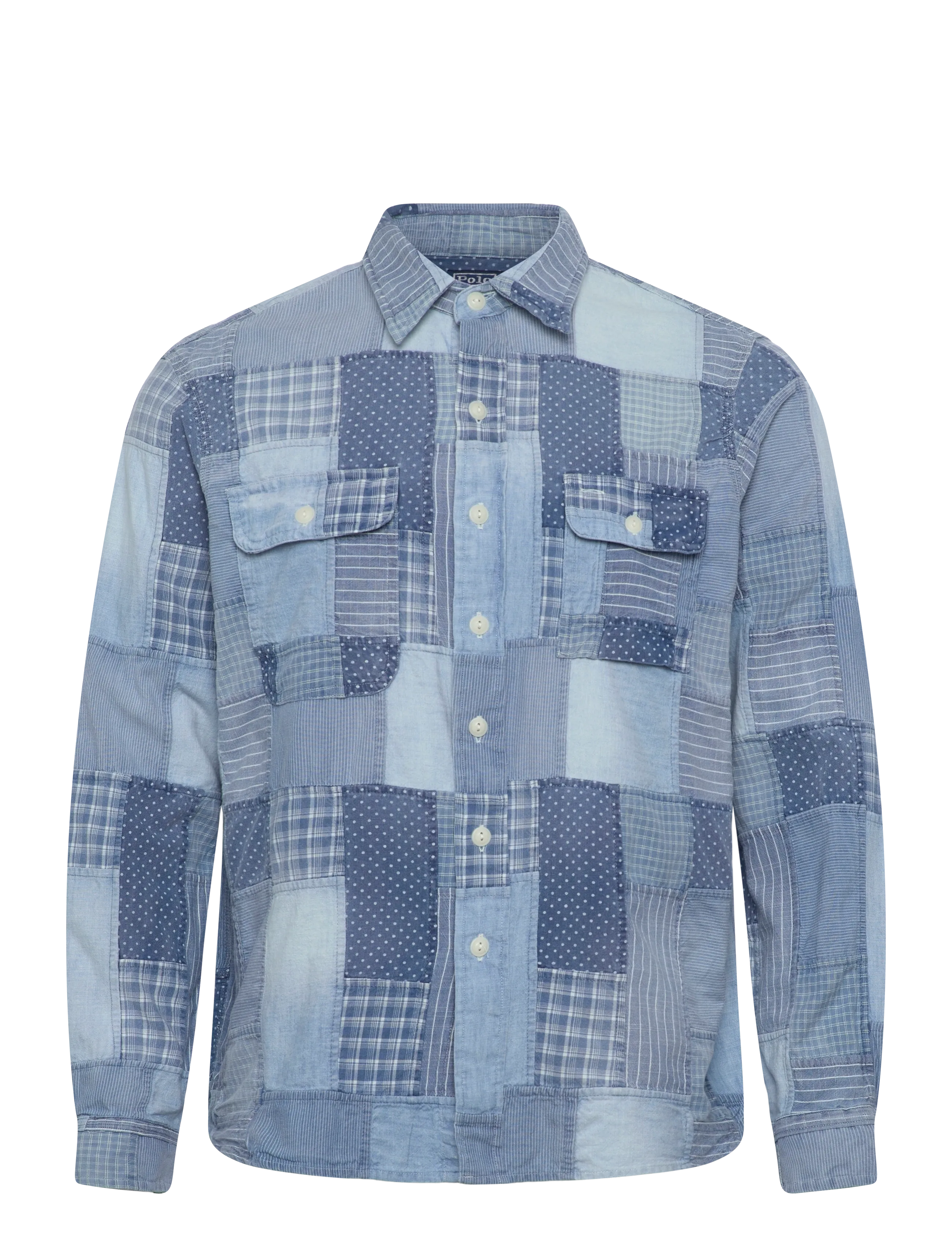 Polo Ralph Lauren INDIGO PATCHWORK-WVN-SHIRT - Spring Wardrobe - 7151 INDIGO PATCH / blue