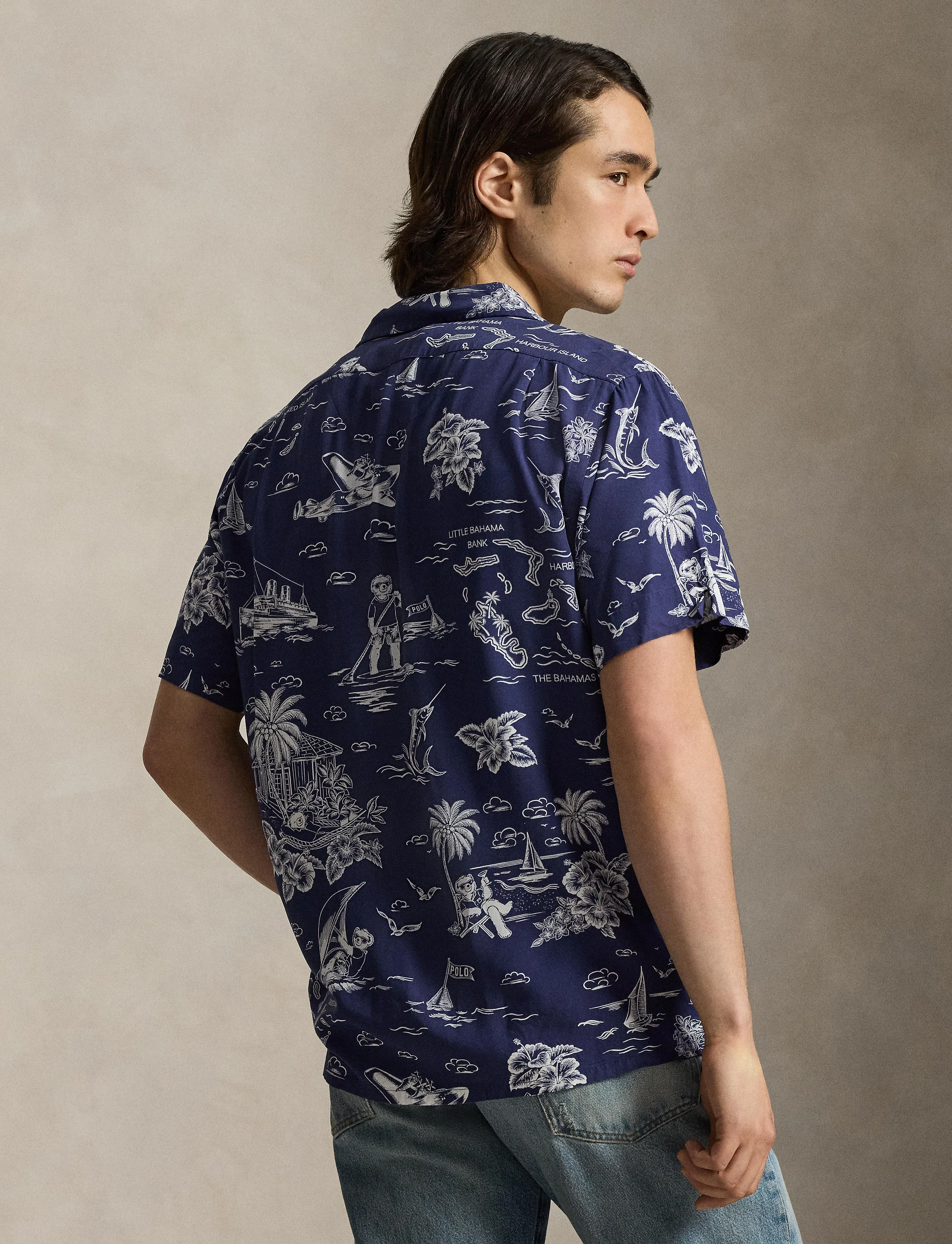 Polo Ralph Lauren - PRINTED RAYON-WVN-SHIRT - casual - 7231 harbor islan - 3