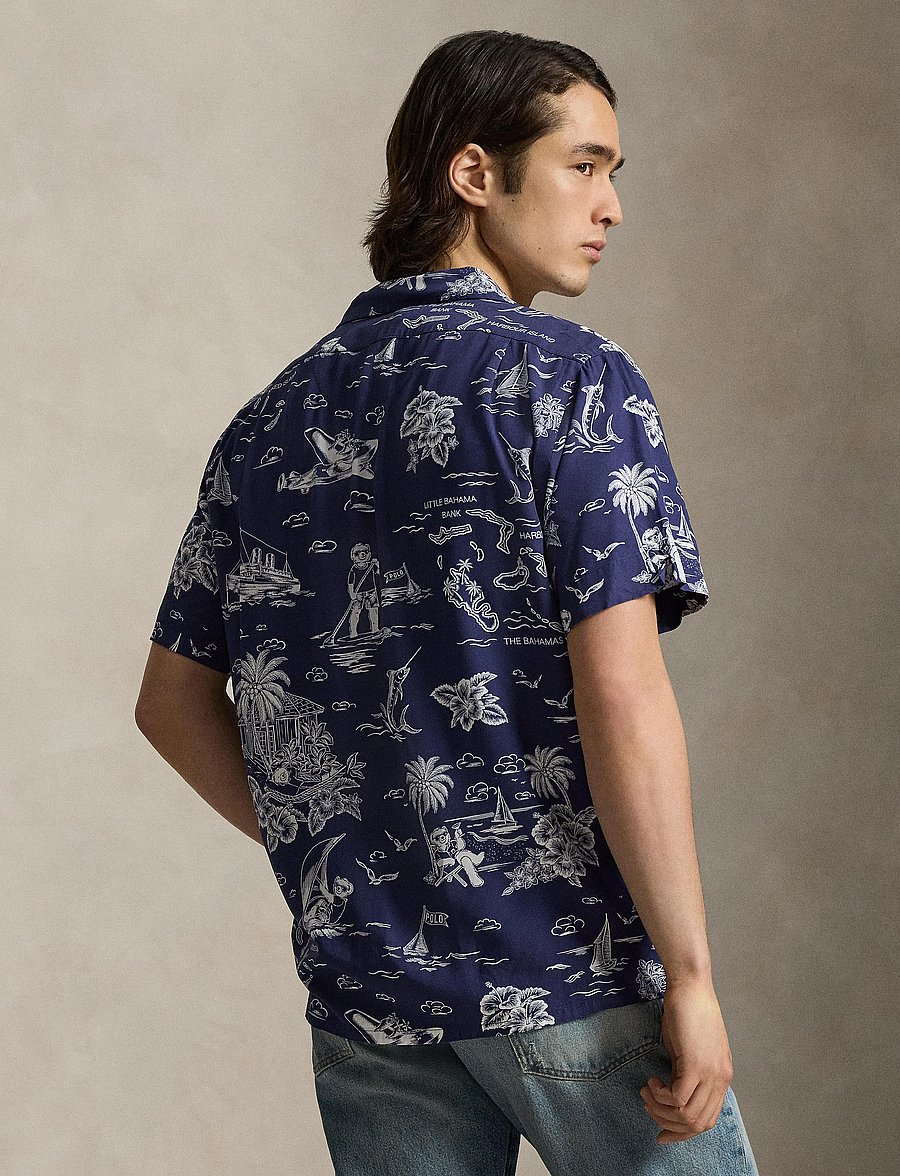 Polo Ralph Lauren - PRINTED RAYON-WVN-SHIRT - casual - 7231 harbor islan - 3
