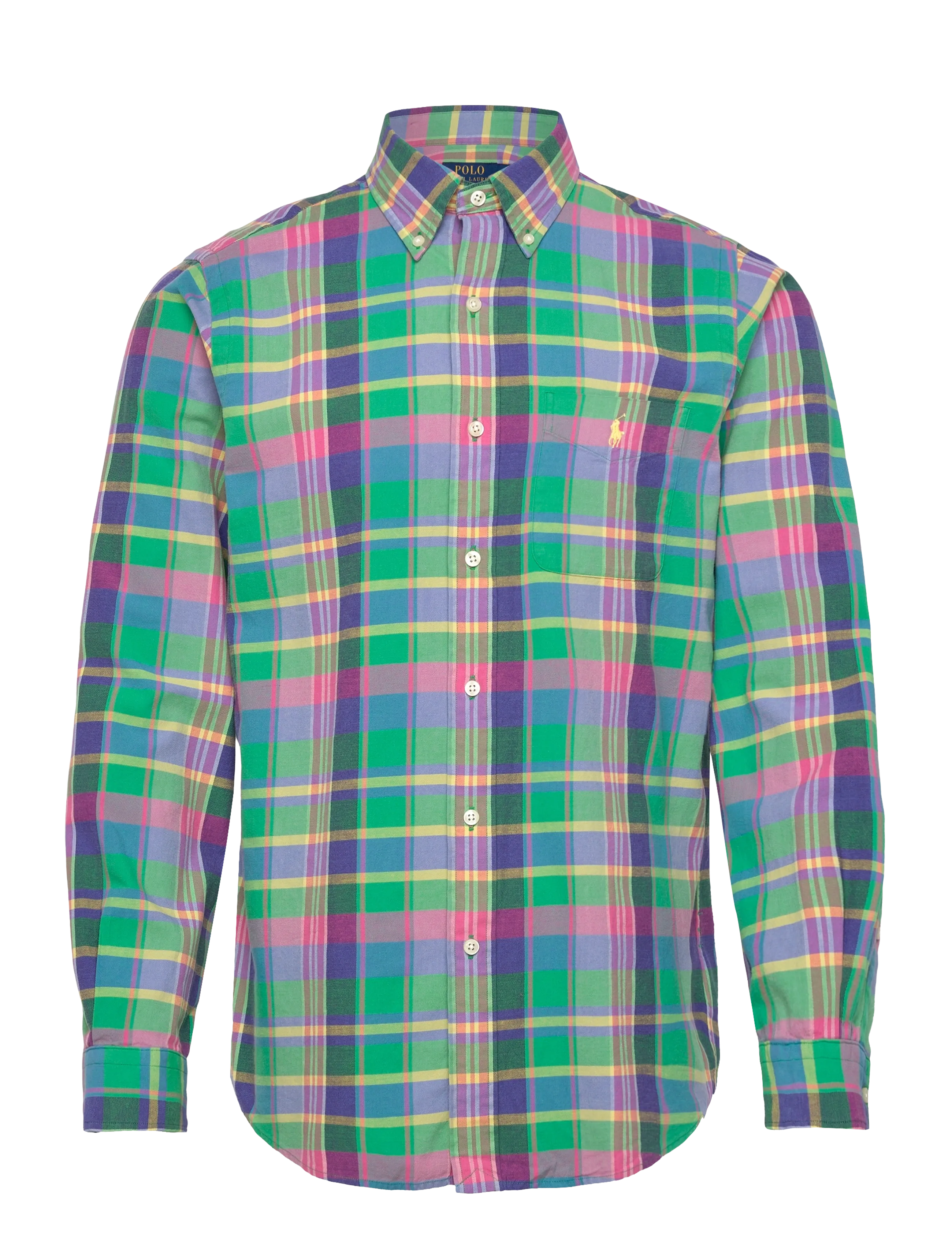 Polo Ralph Lauren - LIGHTWEIGHT CHINO-WVN-SHIRT - ternede skjorter - 7213 green blue m - 1