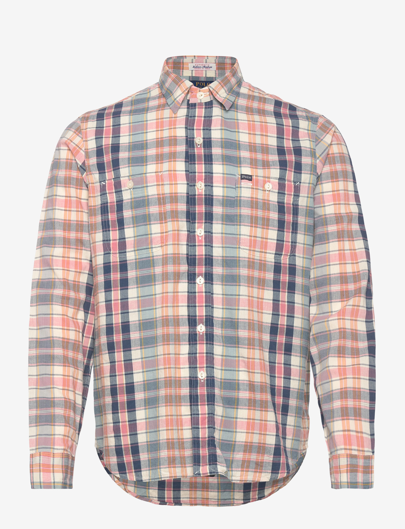 Polo Ralph Lauren - Classic Fit Madras Workshirt - basic-hemden - su-9c grey navy m - 0