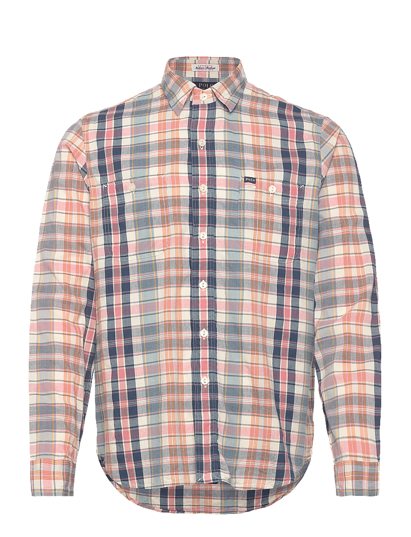 Polo Ralph Lauren - Classic Fit Madras Workshirt - basic-hemden - su-9c grey navy m - 0