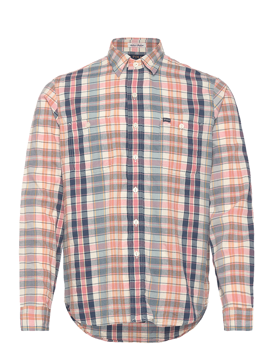 Polo Ralph Lauren - Classic Fit Madras Workshirt - basic skjorter - su-9c grey navy m - 1