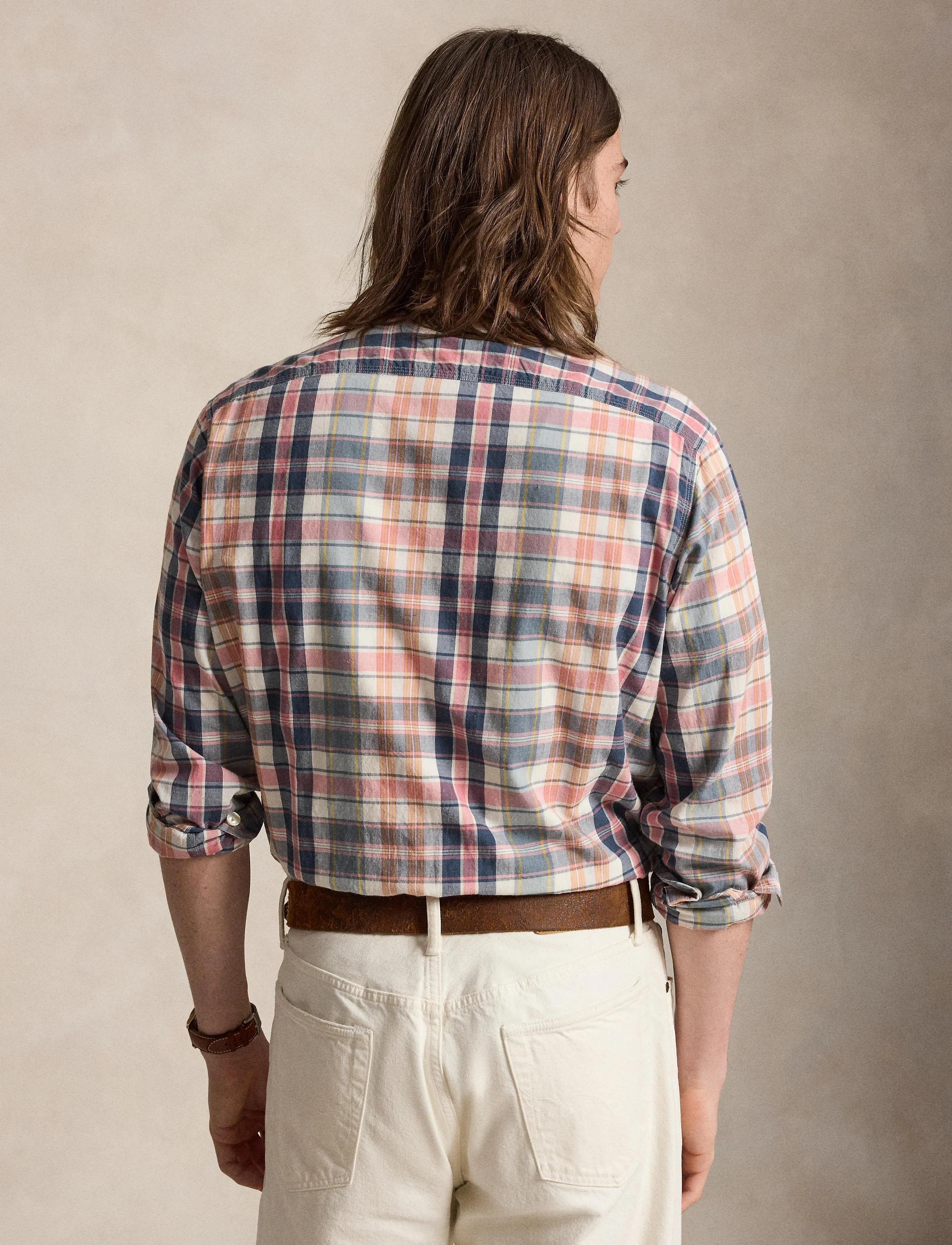 Polo Ralph Lauren - Classic Fit Madras Workshirt - basic skjortor - su-9c grey navy m - 3