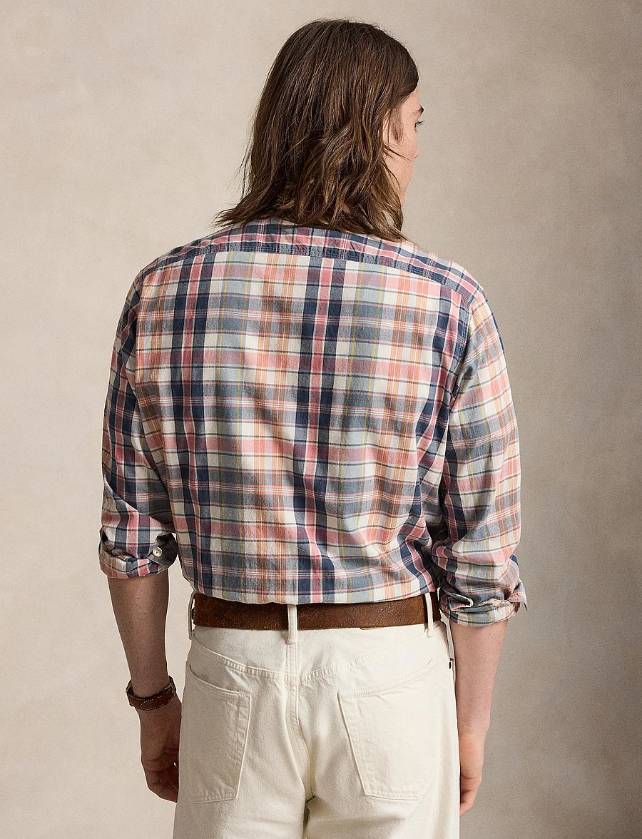 Polo Ralph Lauren - Classic Fit Madras Workshirt - basic skjorter - su-9c grey navy m - 3