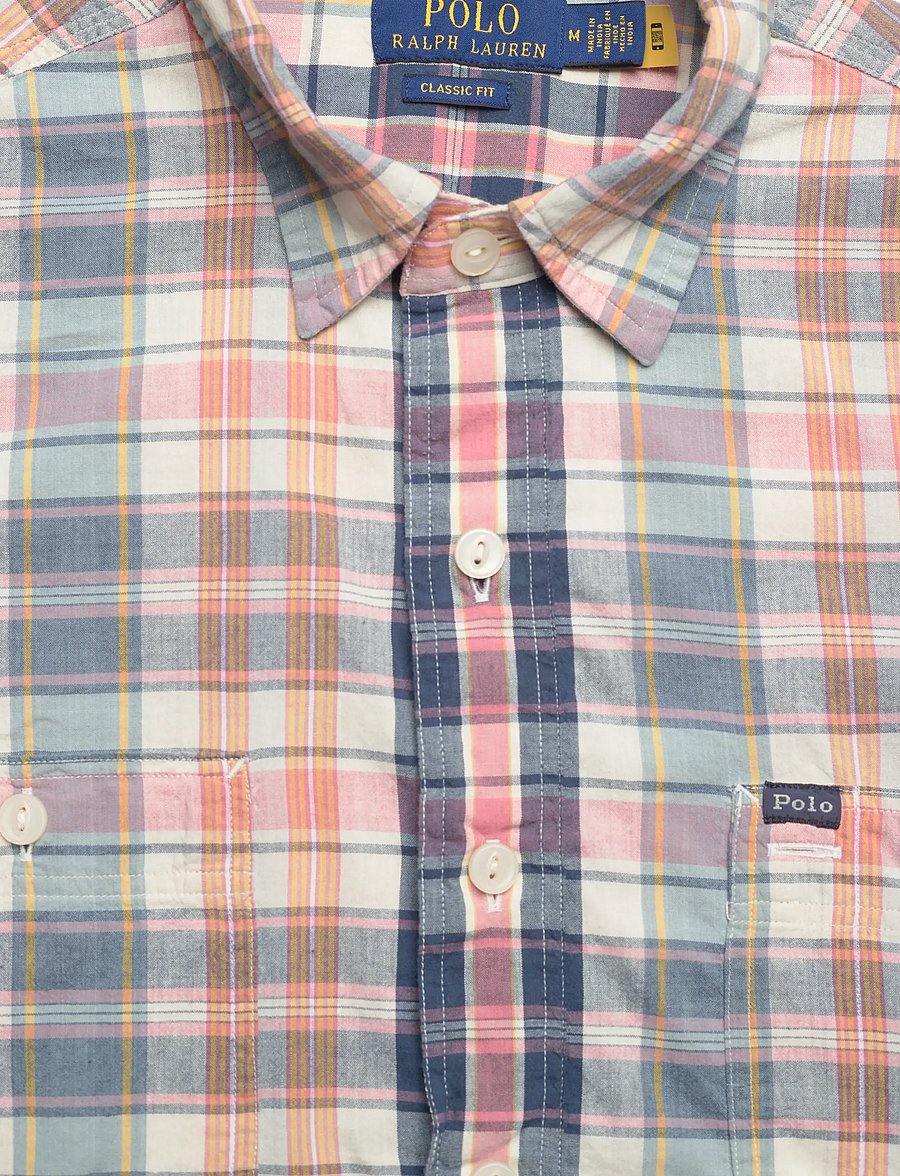 Polo Ralph Lauren - Classic Fit Madras Workshirt - basic skjorter - su-9c grey navy m - 4