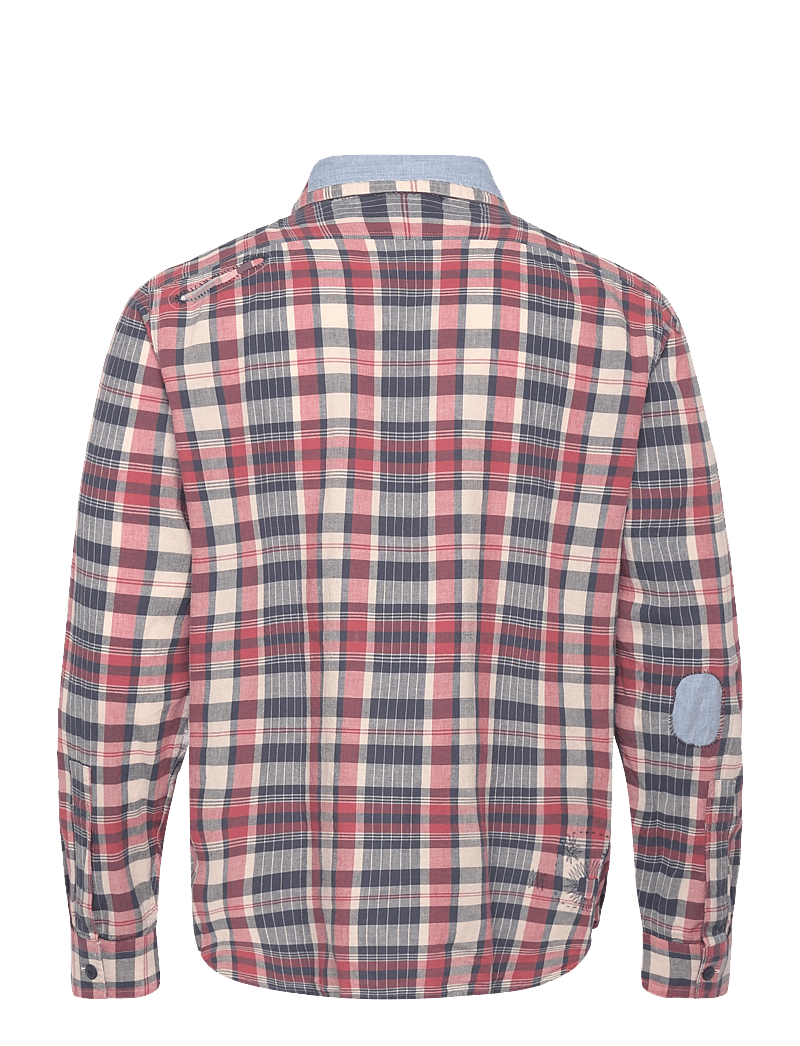 Polo Ralph Lauren - Classic Fit Repaired Madras Workshirt - basic skjorter - 7133 cream navy w - 1