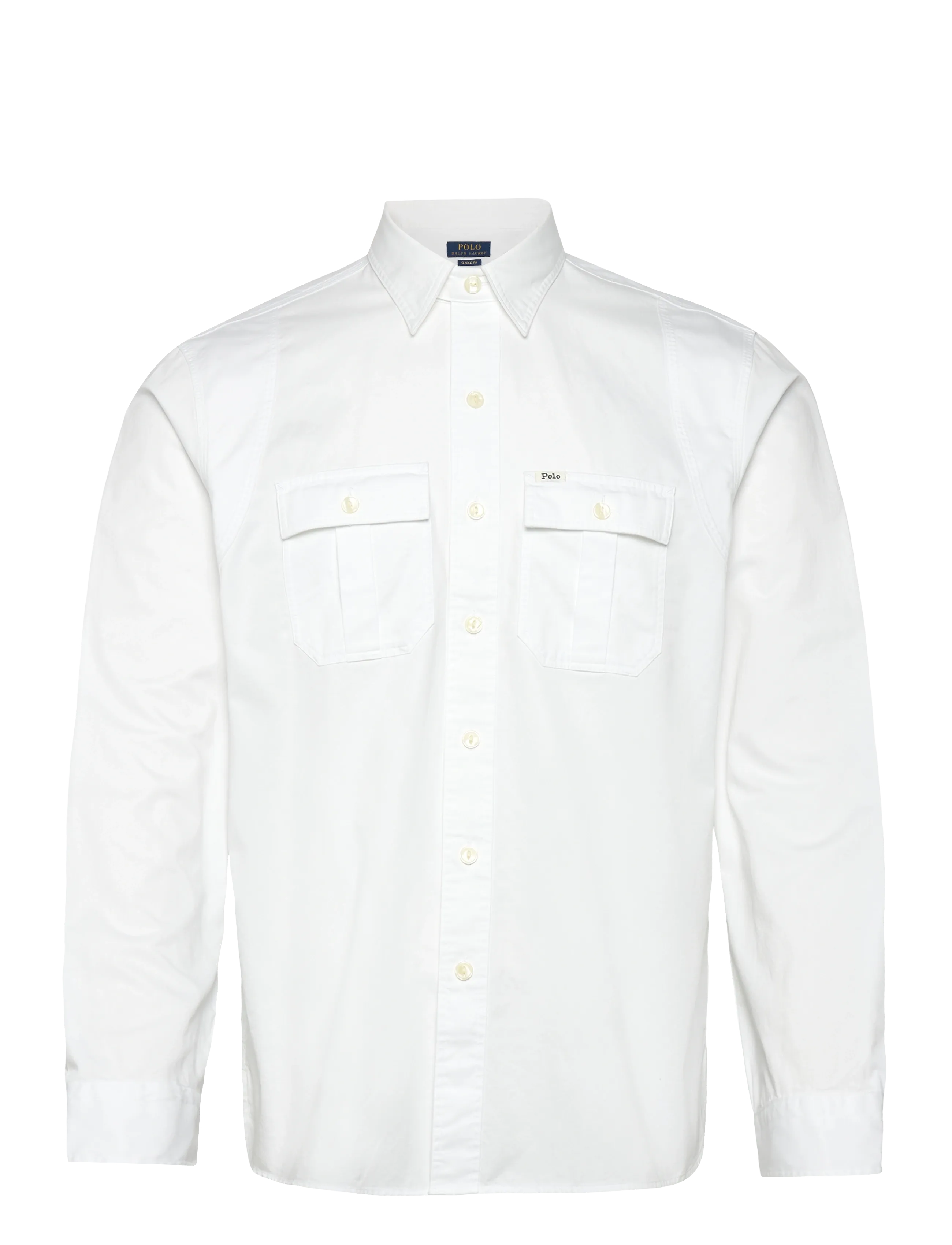 Polo Ralph Lauren Classic Fit Sateen Workshirt - Hemden - WHITE / white