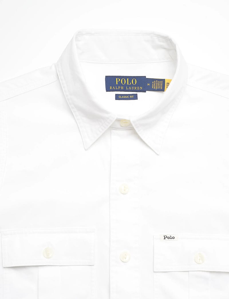 Polo Ralph Lauren - Classic Fit Sateen Workshirt - basic skjorter - white - 2