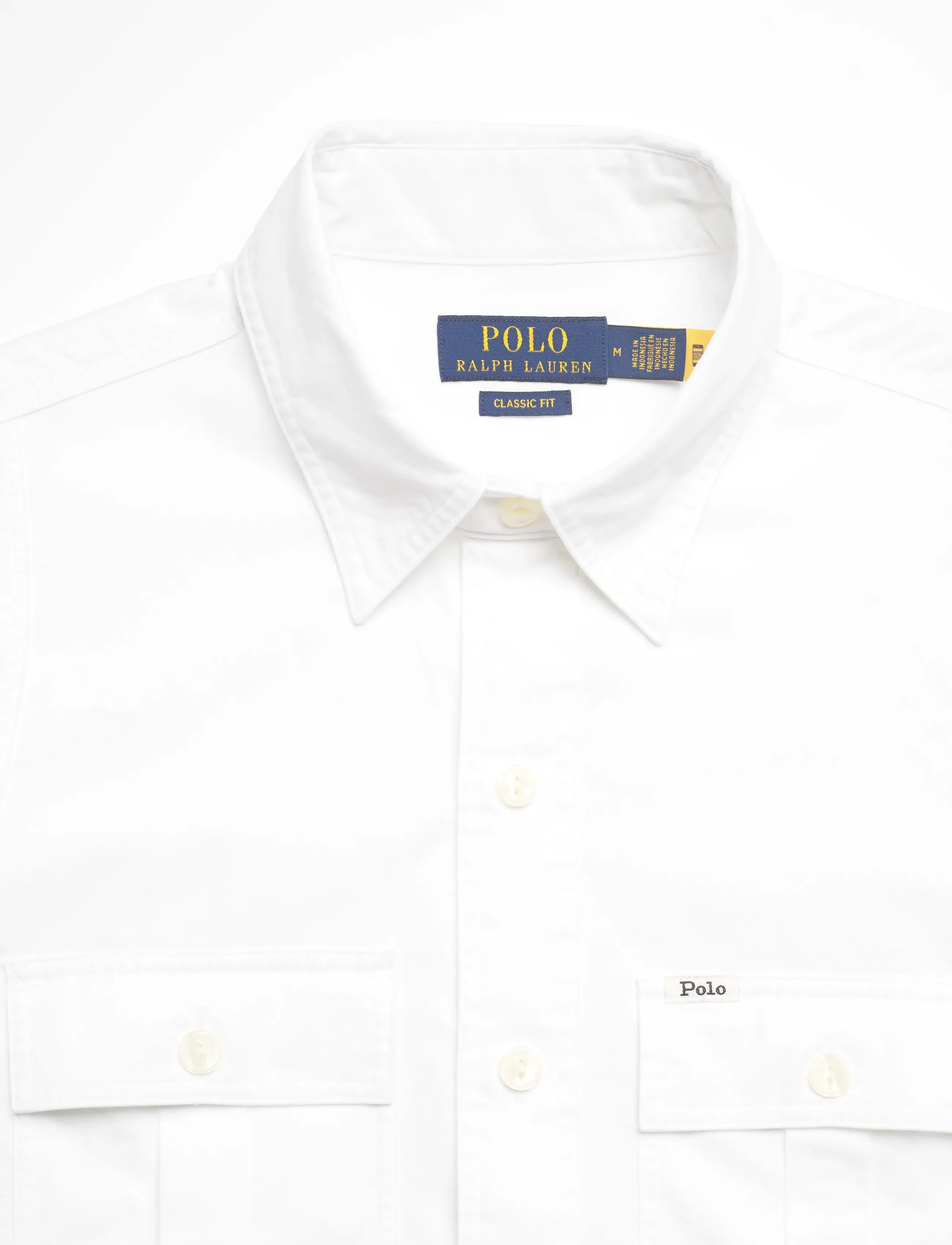 Polo Ralph Lauren - Classic Fit Sateen Workshirt - casual - white - 4