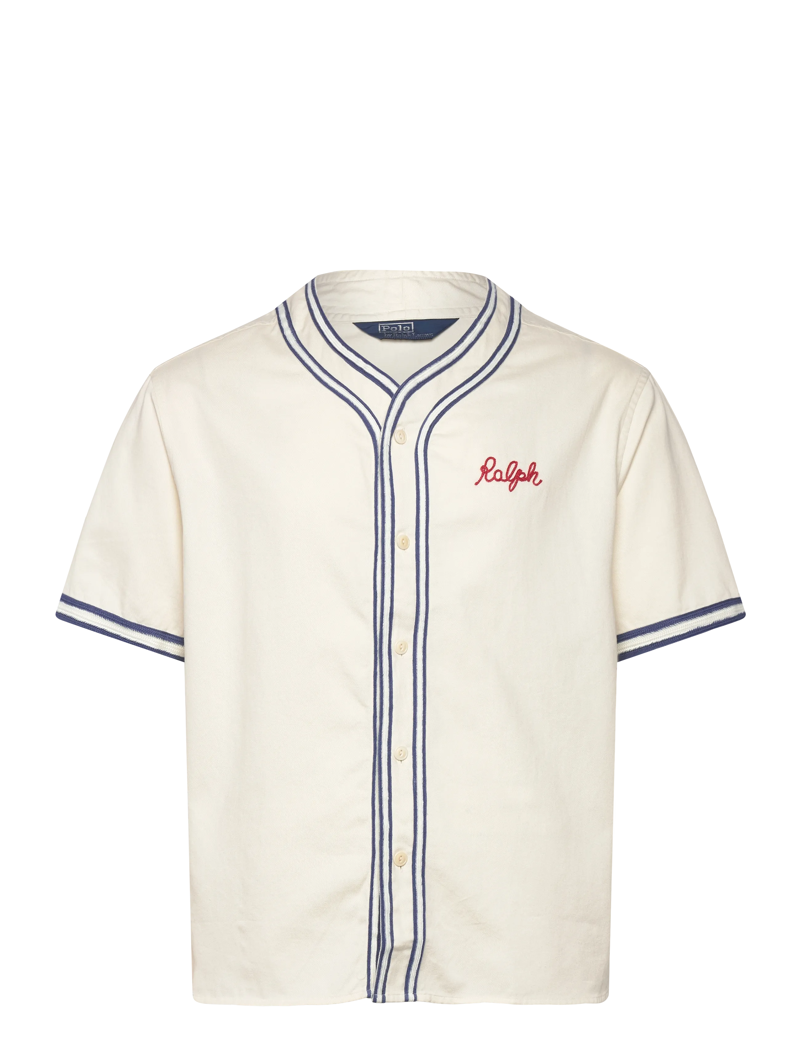 Polo Ralph Lauren Classic Fit Baseball Shirt - Hemden - 7226A WARM WHITE / white