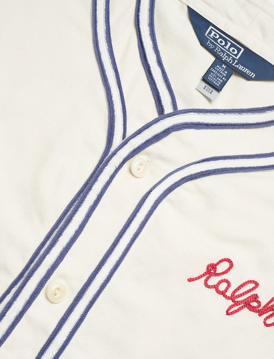 Polo Ralph Lauren - SLUBBY CHINO-WVN-SHIRT - kurzarmhemden - 7226a warm white - 2