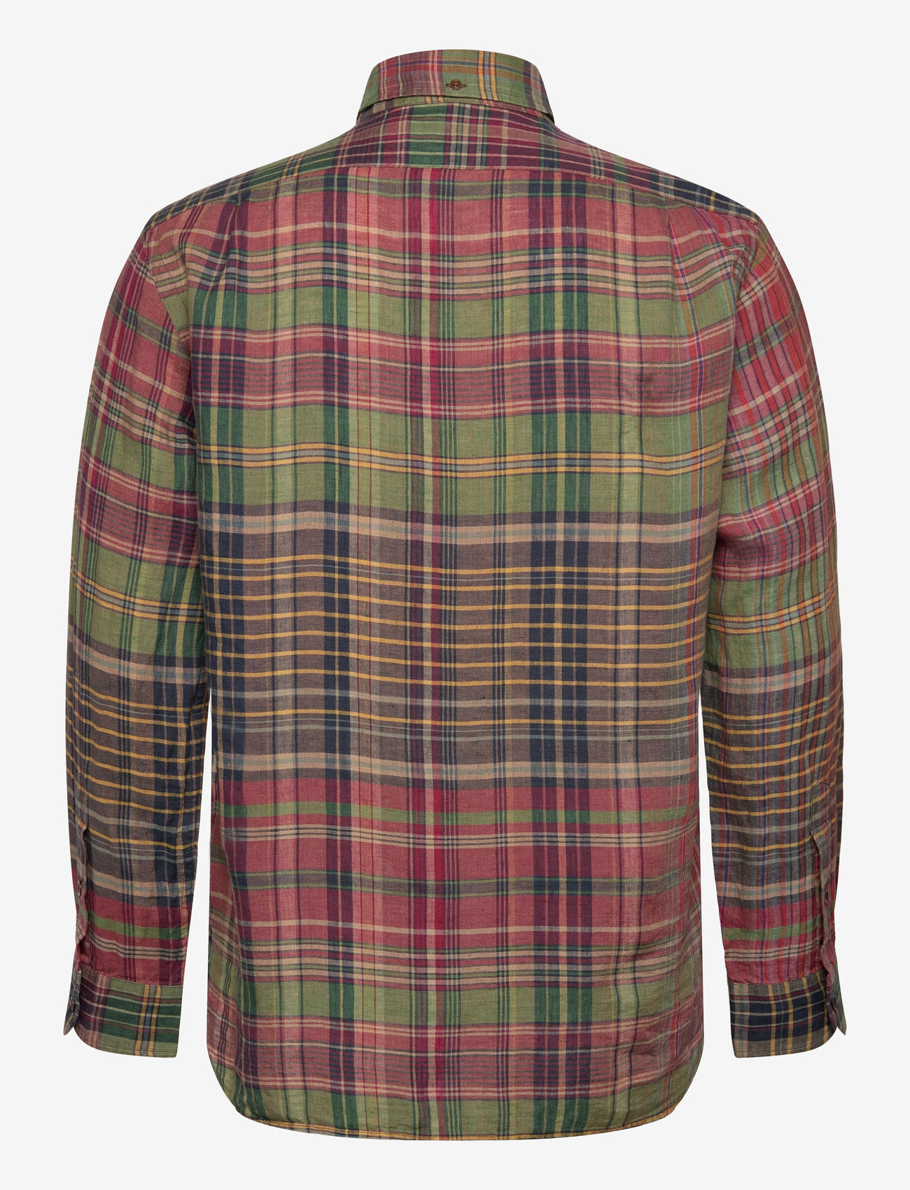 Polo Ralph Lauren - SLUBBY LINEN-WVN-SHIRT - tavalised t-särgid - su58 olive wine - 1