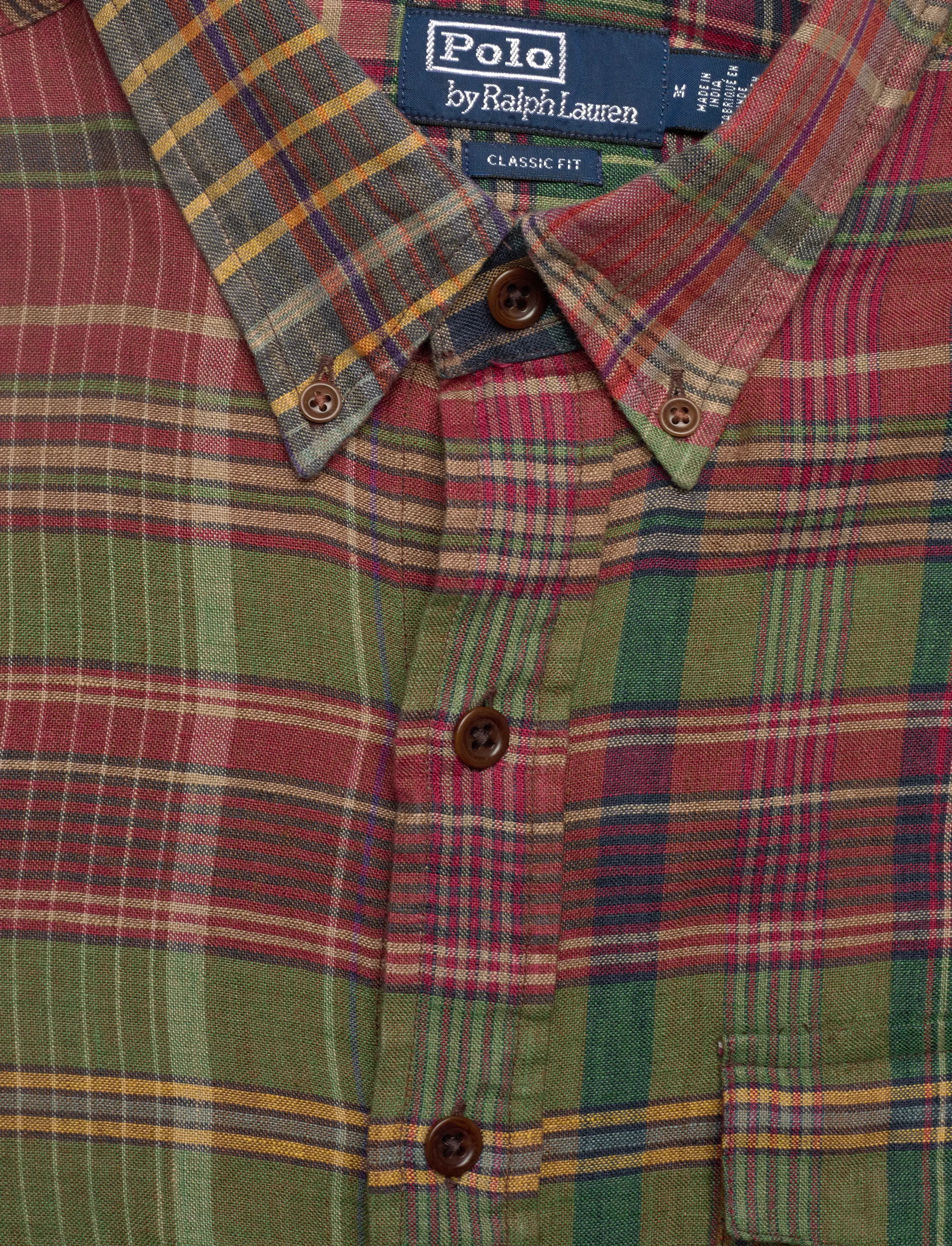 Polo Ralph Lauren - SLUBBY LINEN-WVN-SHIRT - basic skjorter - su58 olive wine - 4