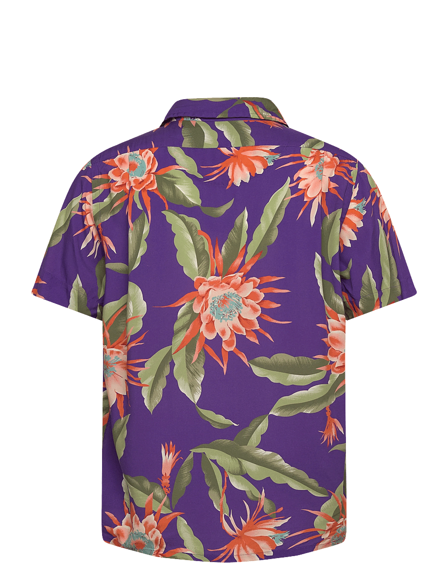 Polo Ralph Lauren - PRINTED RAYON-WVN-SHIRT - krótki rękaw - 7155 purple south - 2