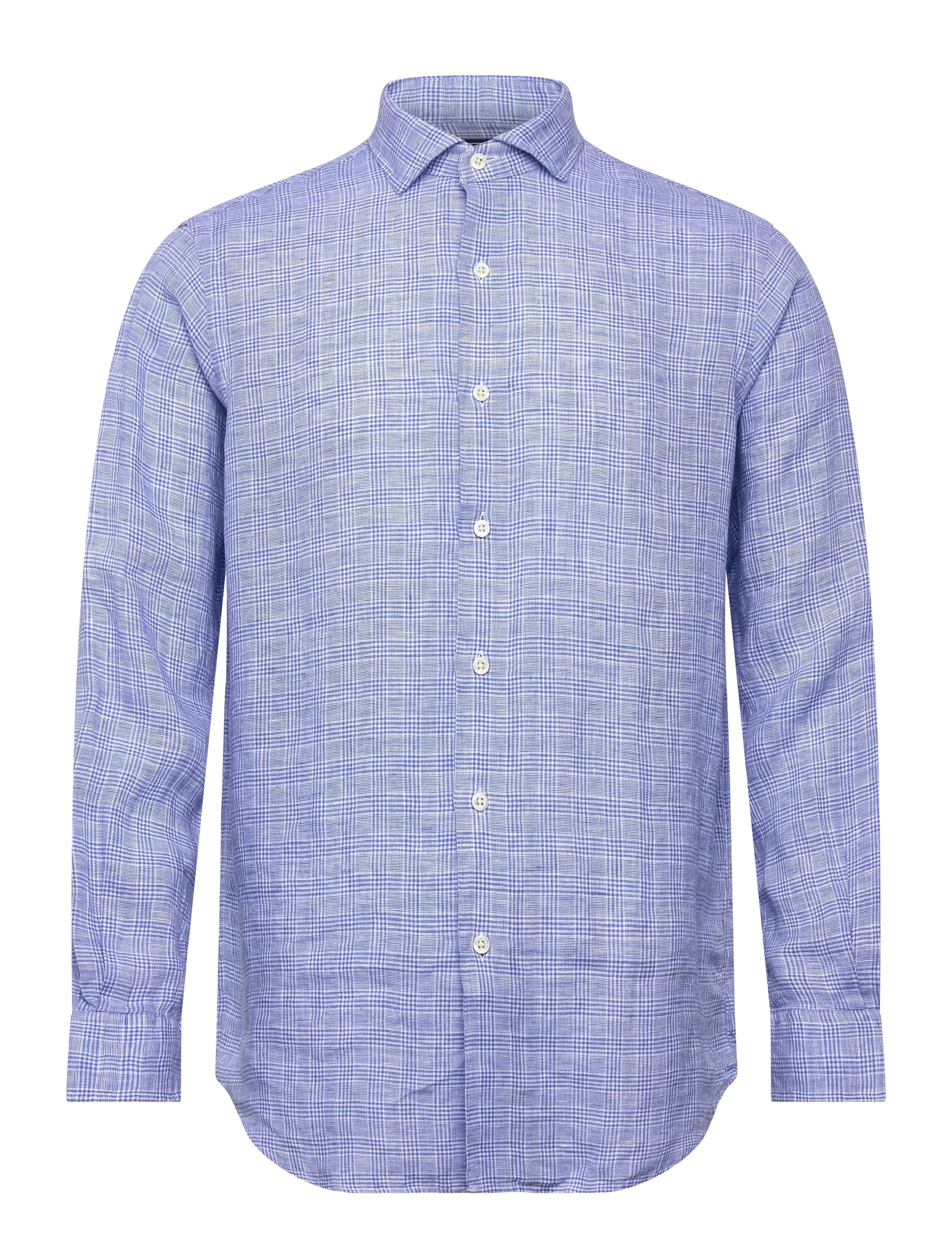 Polo Ralph Lauren - Classic Fit Plaid Linen Shirt - oxford skjorter - 4596a blue white - 1