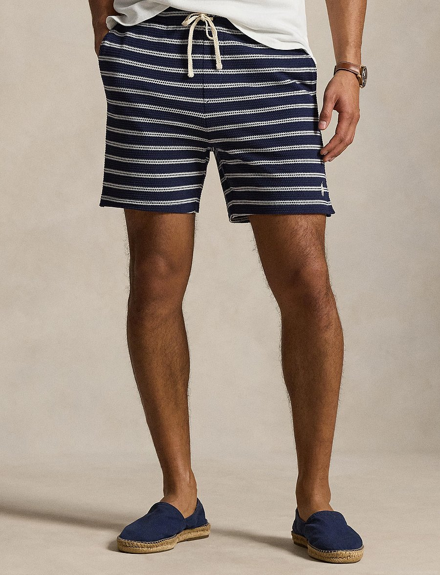 Polo Ralph Lauren - 6-Inch Striped Cotton-Blend Short - casual shorts - newport navy/pale - 0
