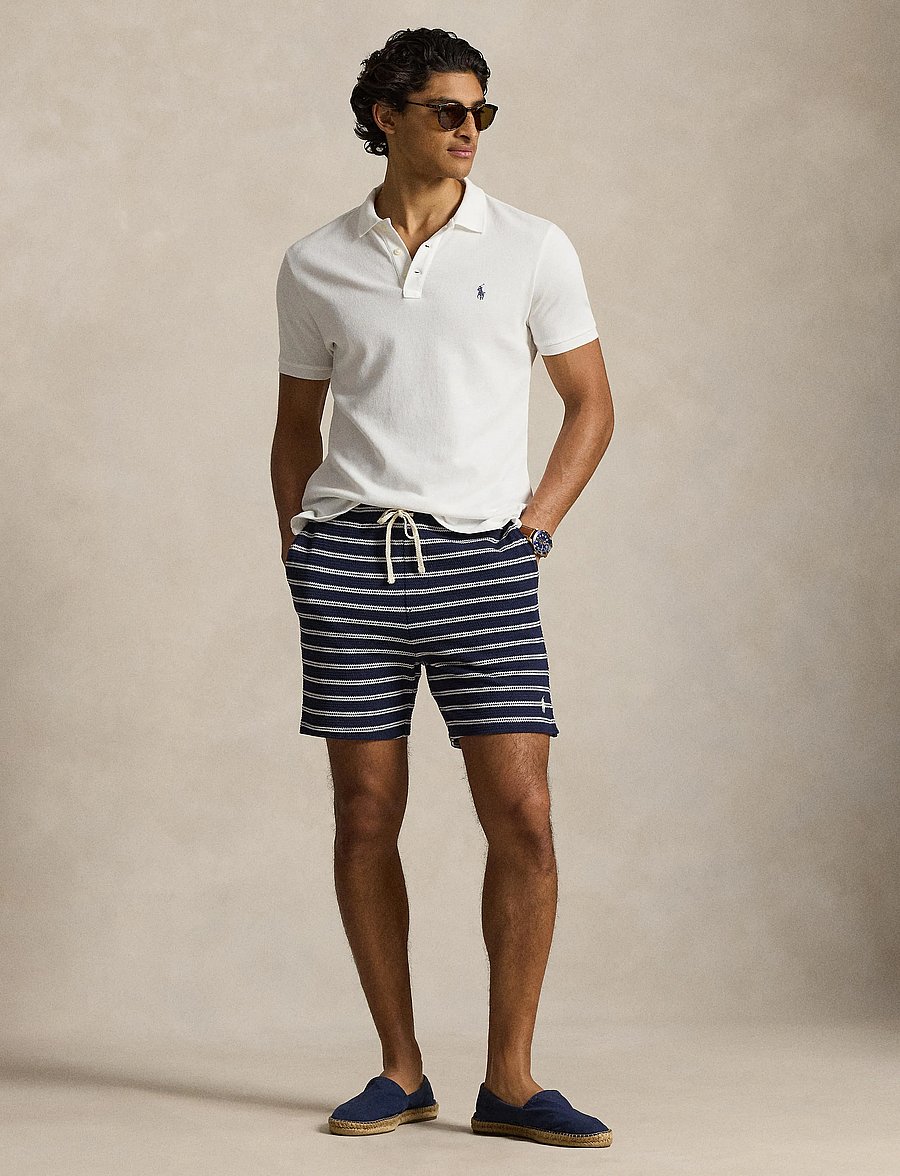 Polo Ralph Lauren - 6-Inch Striped Cotton-Blend Short - casual shorts - newport navy/pale - 3