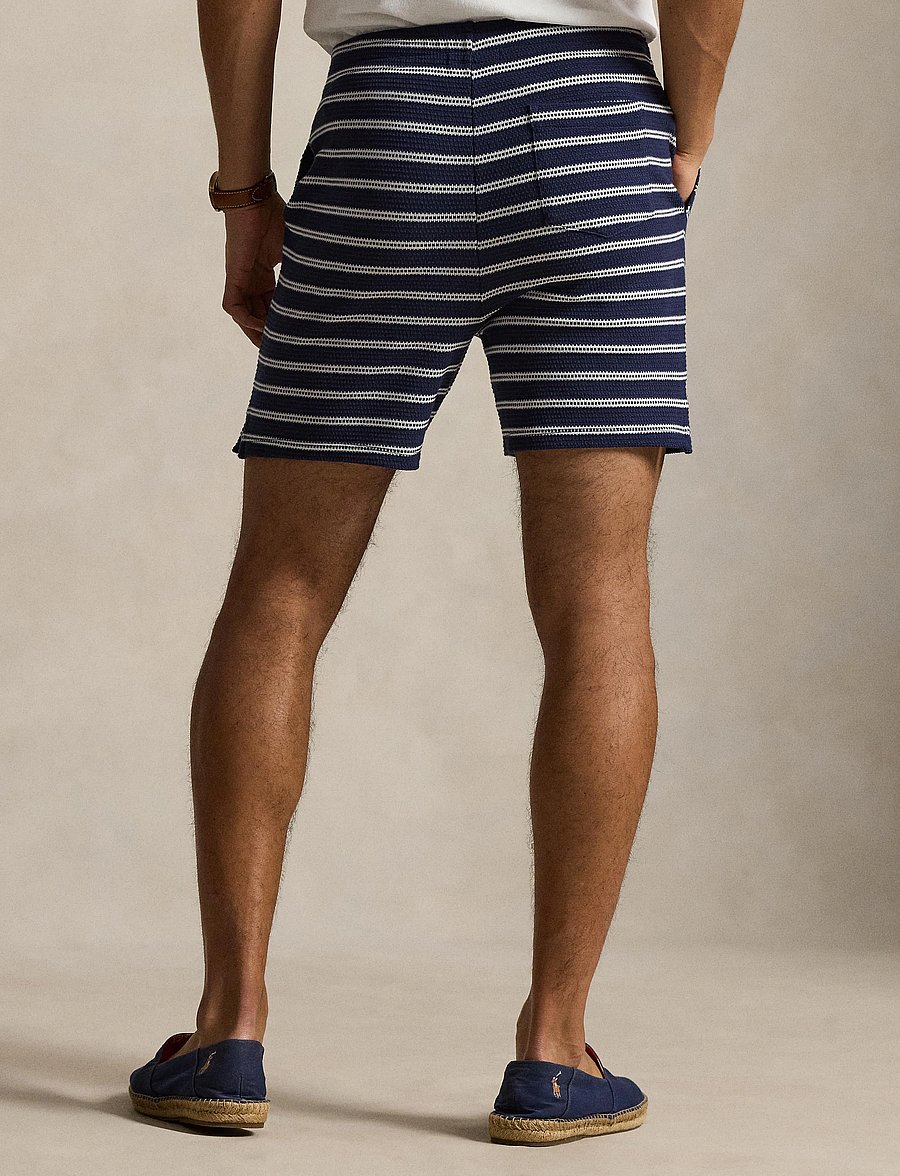 Polo Ralph Lauren - 6-Inch Striped Cotton-Blend Short - casual shorts - newport navy/pale - 5