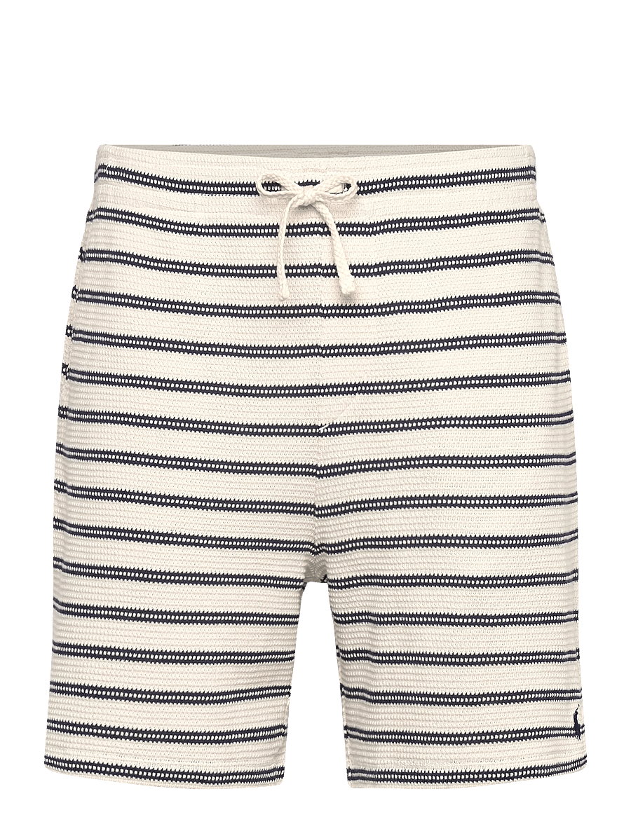 Polo Ralph Lauren - 6-Inch Striped Cotton-Blend Short - vabaaja lühikesed püksid - pale cream/newpor - 1
