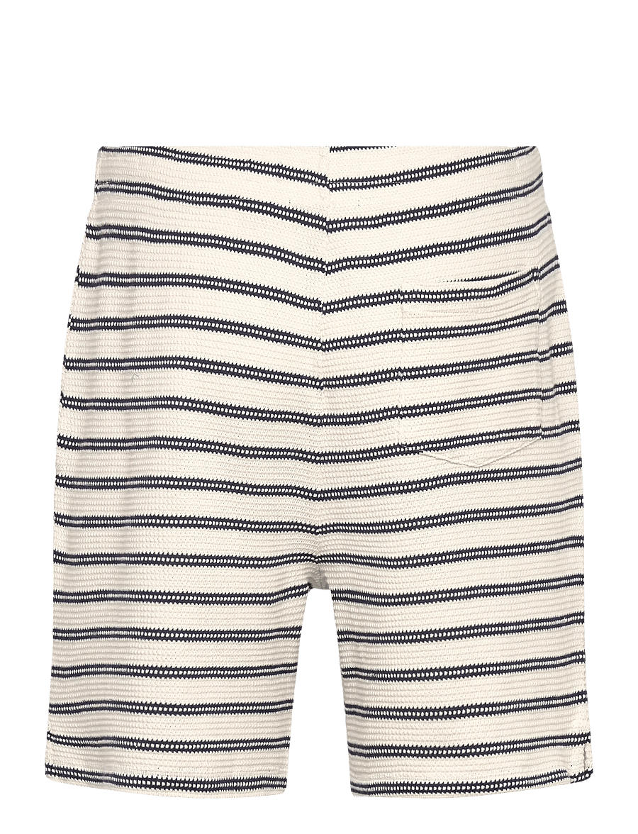 Polo Ralph Lauren - 6-Inch Striped Cotton-Blend Short - vabaaja lühikesed püksid - pale cream/newpor - 2