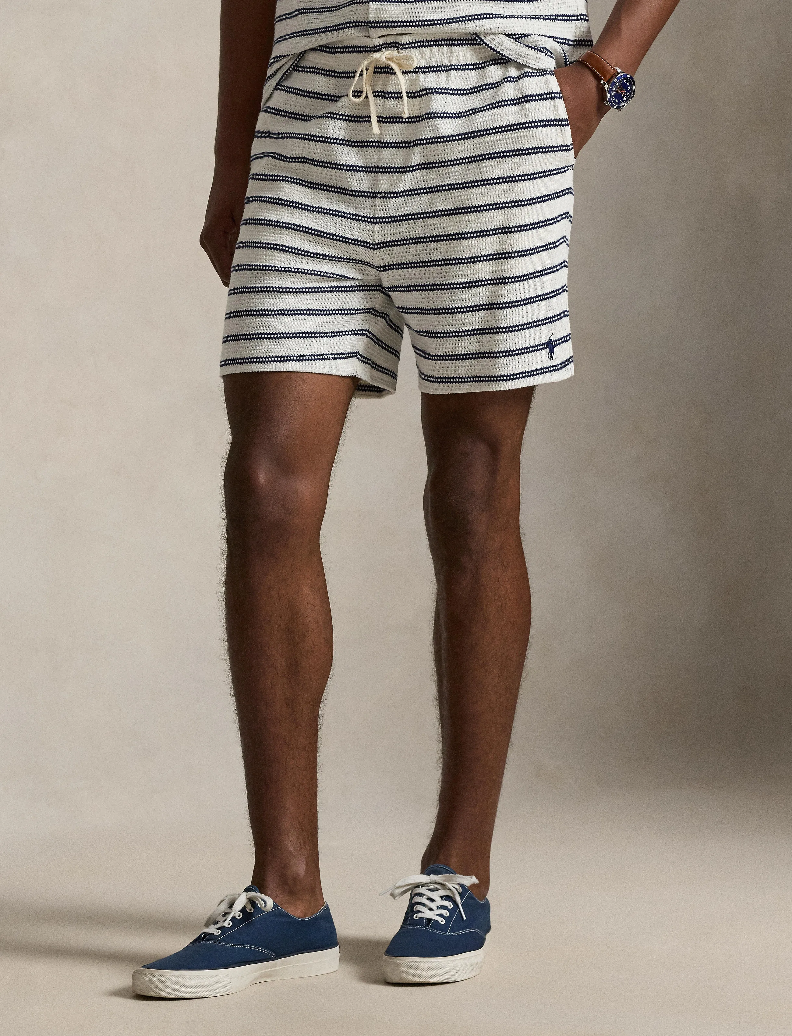 Polo Ralph Lauren 6-Inch Striped Cotton-Blend Short - Nach Anlass kaufen - PALE CREAM/NEWPOR / cream