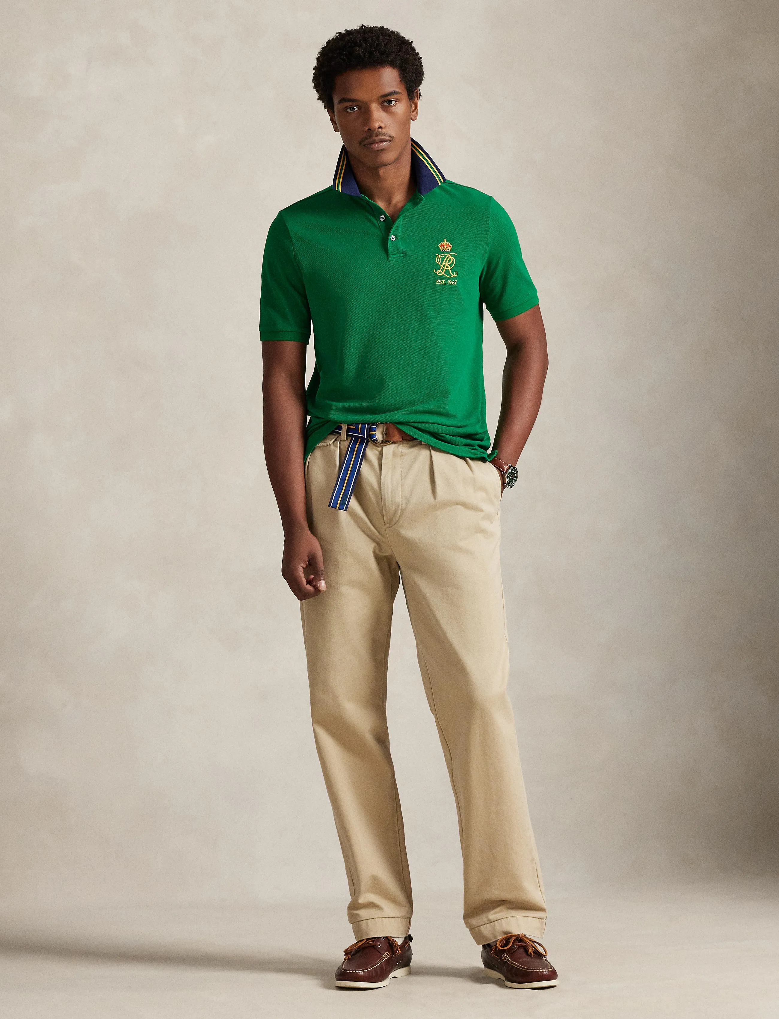 Polo Ralph Lauren - Classic Fit Crest Mesh Polo Shirt - lühikeste varrukatega polod - hillside green - 0